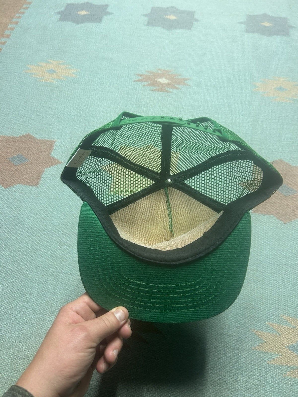 Vintage 80s trucker hat mid Michigan antique machinery tractor USA Size ONE SIZE - 5 Thumbnail