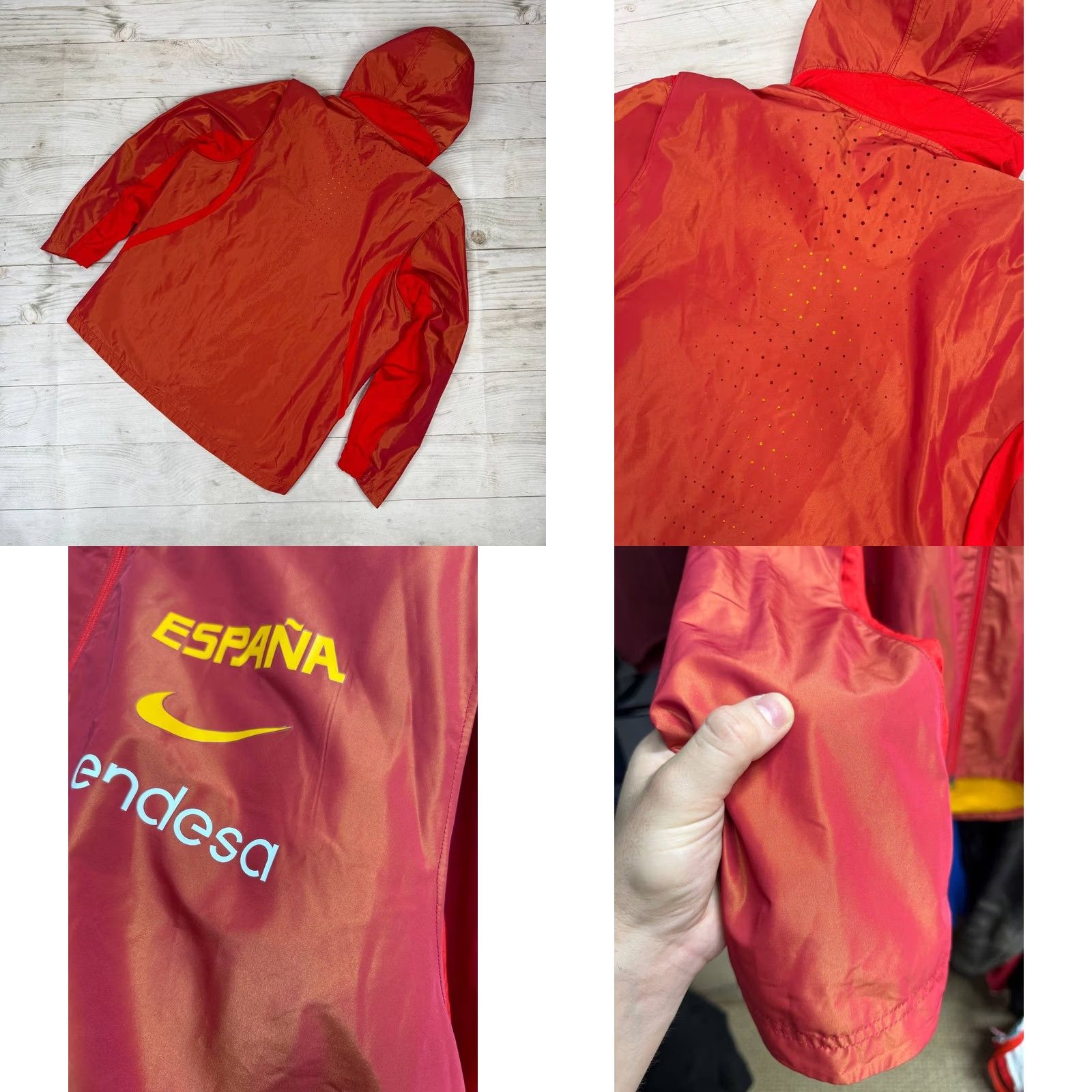 Nike Nike Spain Basketball Team Jacket Windbreaker Hooded Men 2XL Red Size US XXL / EU 58 / 5 - 9 Thumbnail