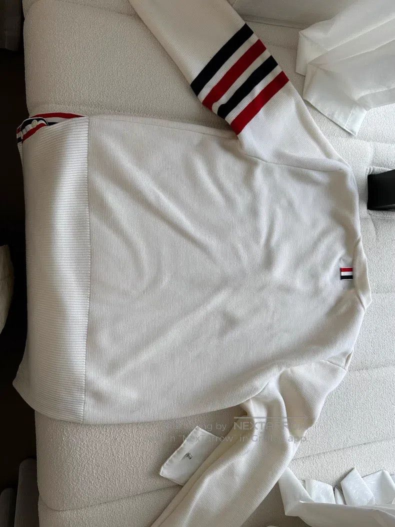 Thom Browne Thom Browne Ivory White Wool Knit Sweater Size US M / EU 48-50 / 2 - 3 Thumbnail