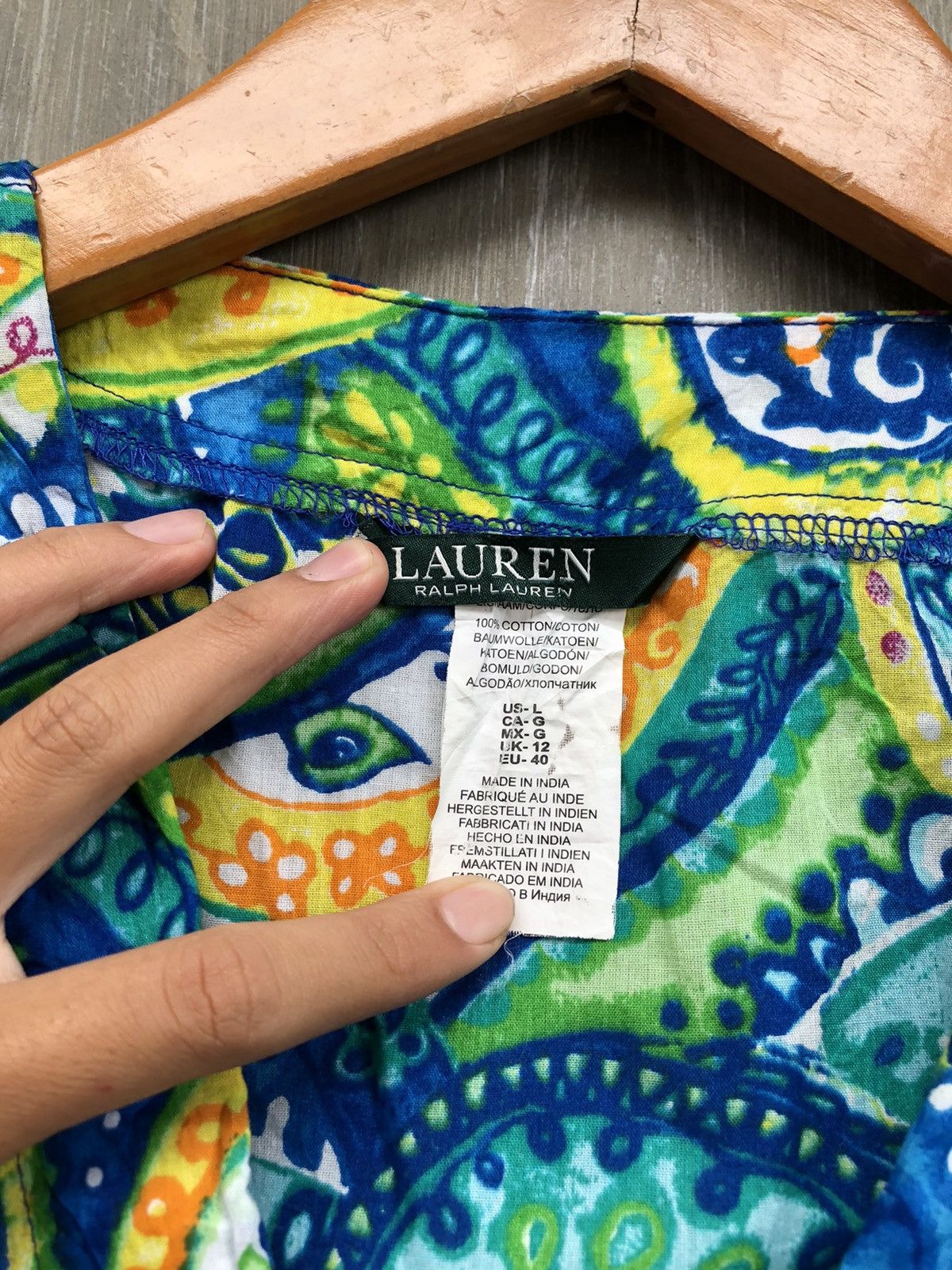 Ralph Lauren Vintage Lauren Ralph Lauren Sleeveless Midi Dress Size L / US 10 / IT 46 - 4 Thumbnail