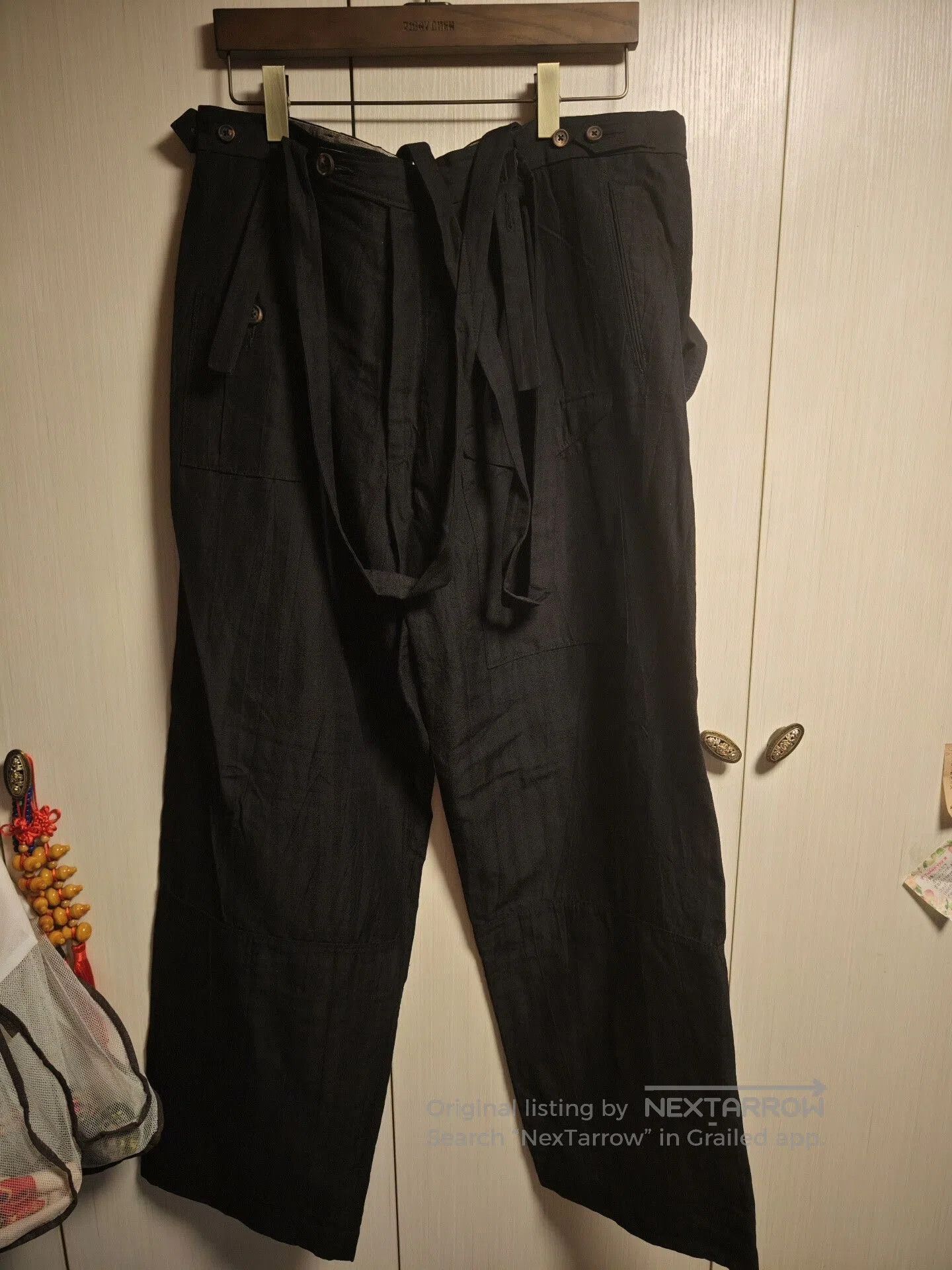 Ziggy Chen Ziggy Chen 21AW Bamboo Suspender Pants. Size US 30 / EU 46 - 1 Thumbnail