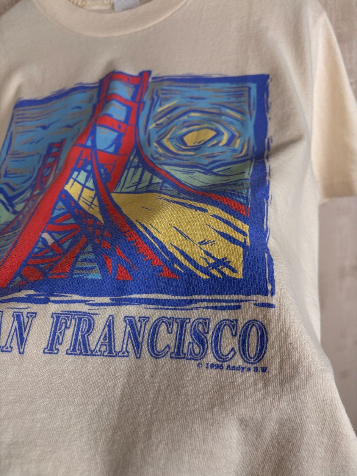 Vintage Vintage San Francisco 1996 Andy's S. W. Single Stitch Tee Size US M / EU 48-50 / 2 - 10 Thumbnail