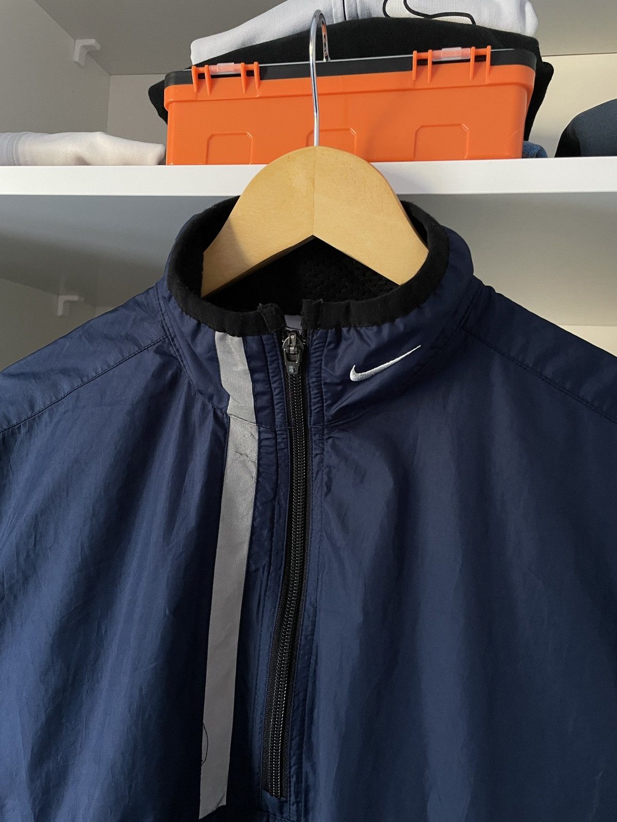 Nike Nike Vintage 1/3 Half Zip Nylon Track Jacket Drill Suit 90s Size US S / EU 44-46 / 1 - 4 Thumbnail