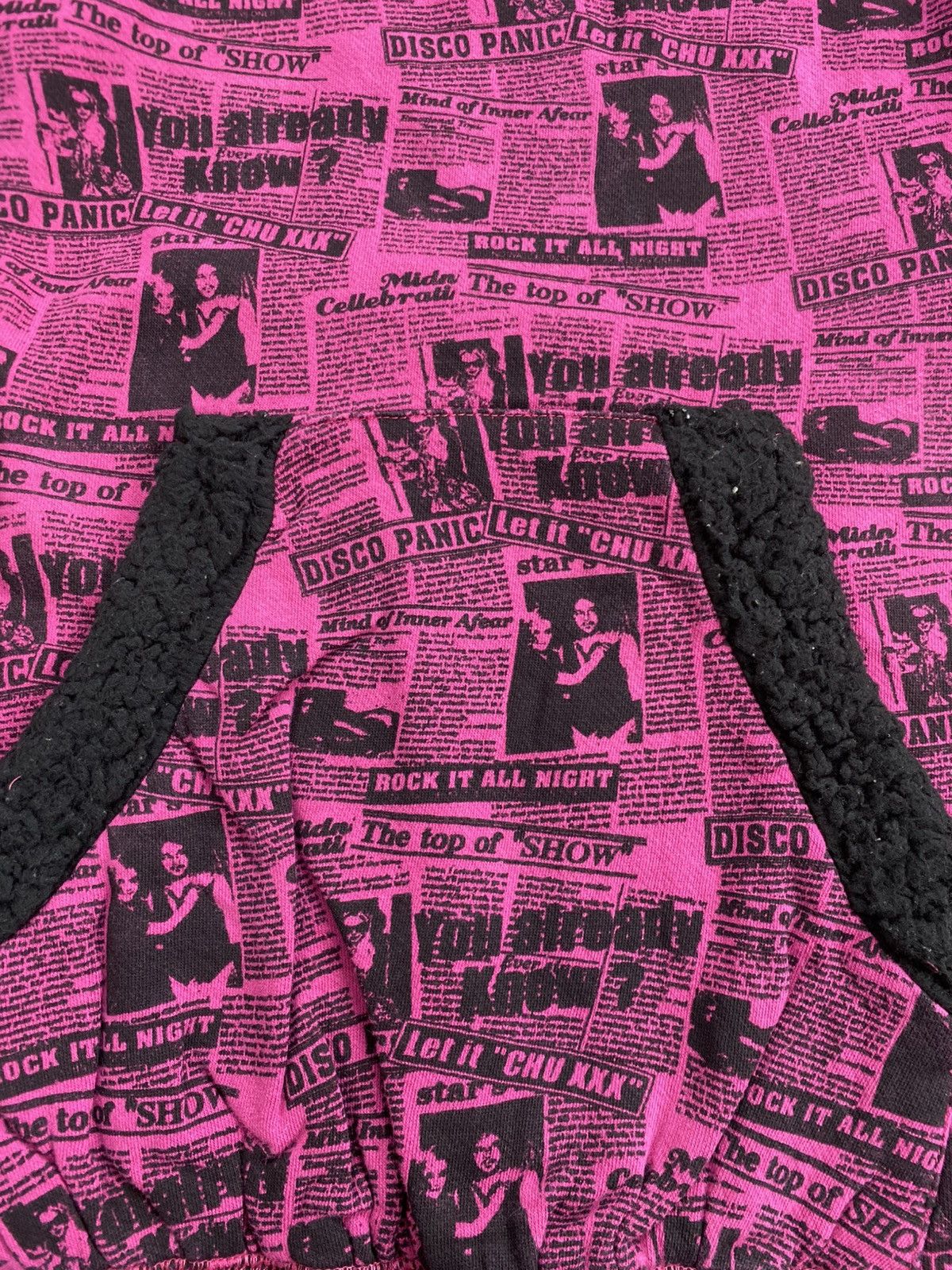 Hysteric Glamour 2000s Chu XXX Printed Gothic Grunge Lgb Style Fur Hoodie Y2K Size US M / EU 48-50 / 2 - 6 Thumbnail