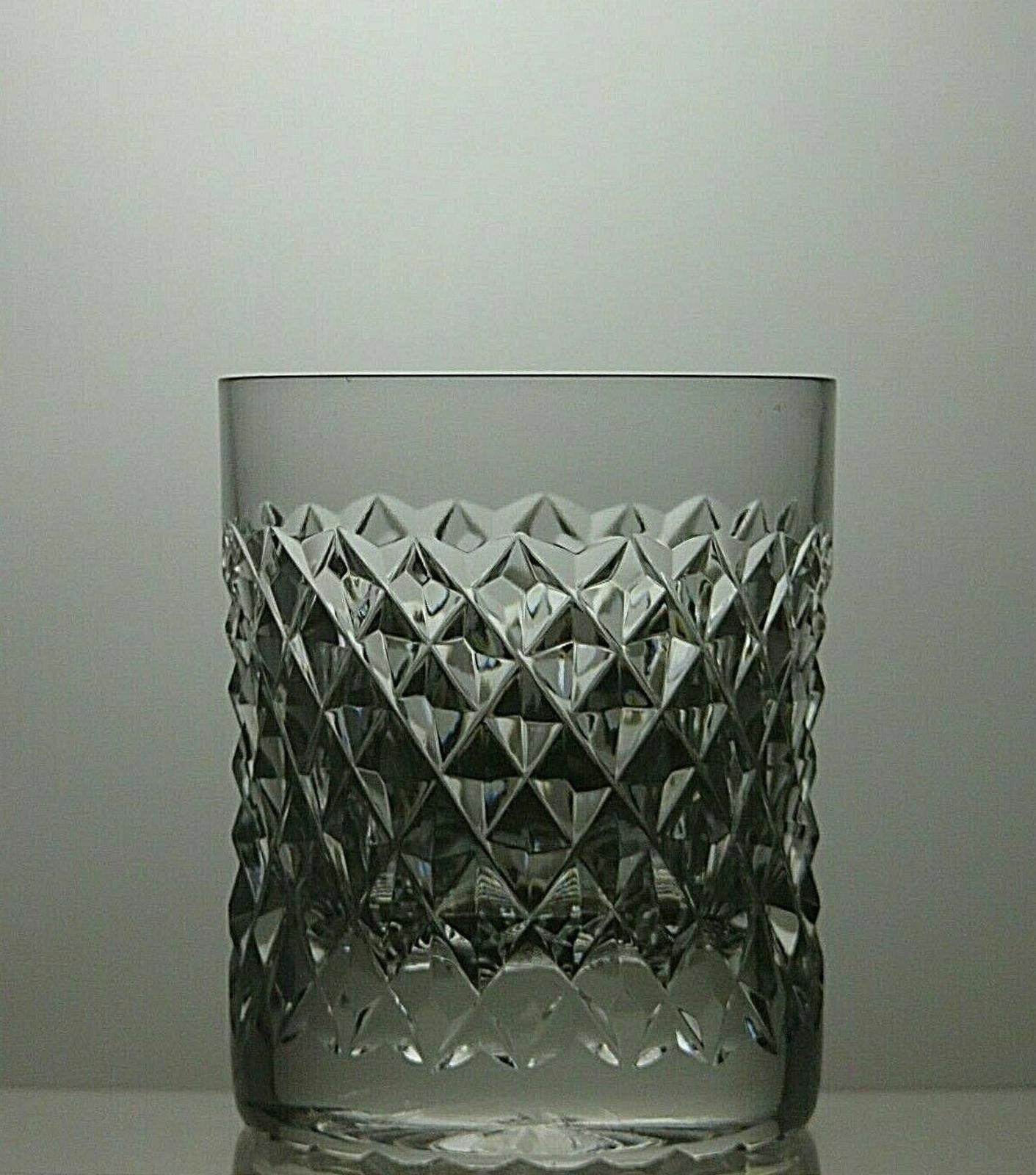 The Unbranded Brand Lead Crystal Cut Glass Set Of 3 Tumblers 3 1/8" Size ONE SIZE - 4 Thumbnail