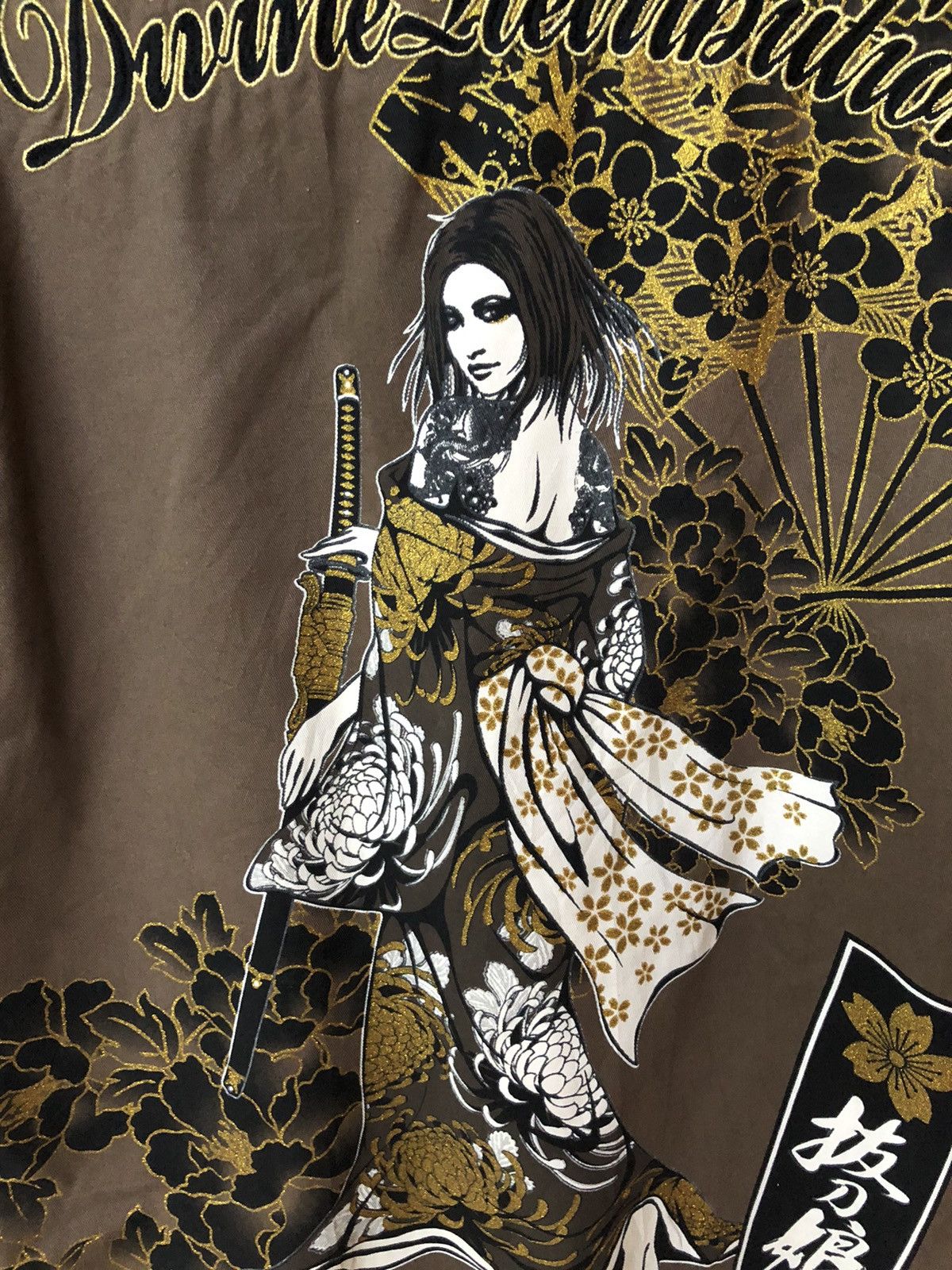 Japanese Brand Vintage Divine Retribution Embroided Ninja Girl Rare Jacket Size US XL / EU 56 / 4 - 9 Thumbnail