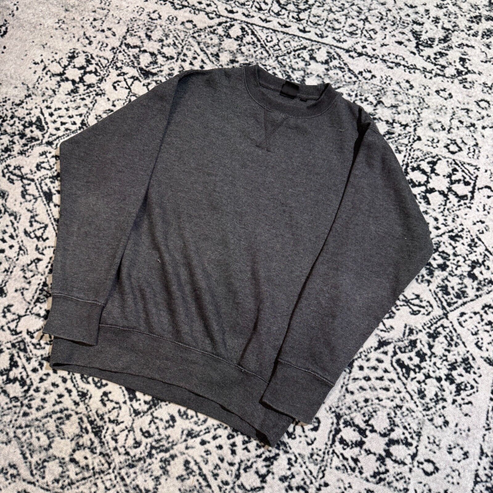 Vintage Vintage Unisex Gray Cotton Crewneck Size M Sunfaded Washed Size US M / EU 48-50 / 2 - 2 Thumbnail