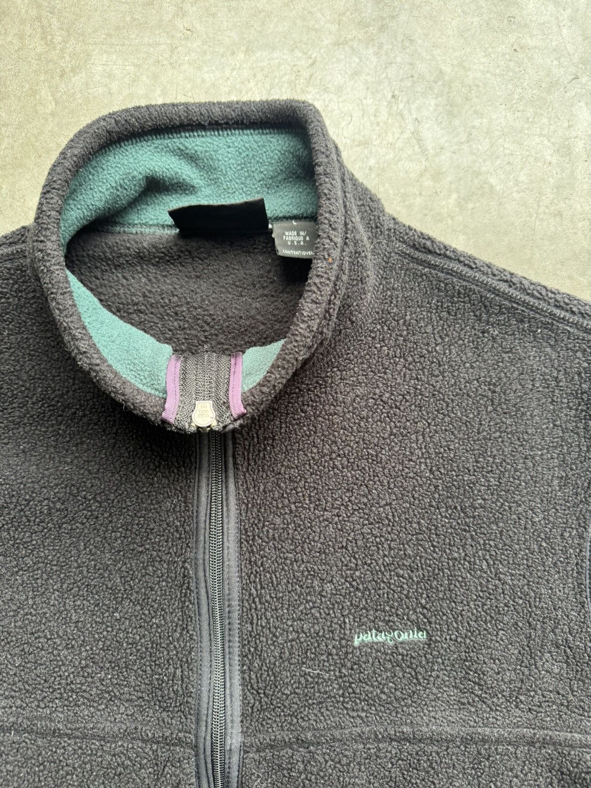 Patagonia Vintage 90’s/00’s Patagonia Synchilla Fleece Black Vest Size US L / EU 52-54 / 3 - 3 Thumbnail