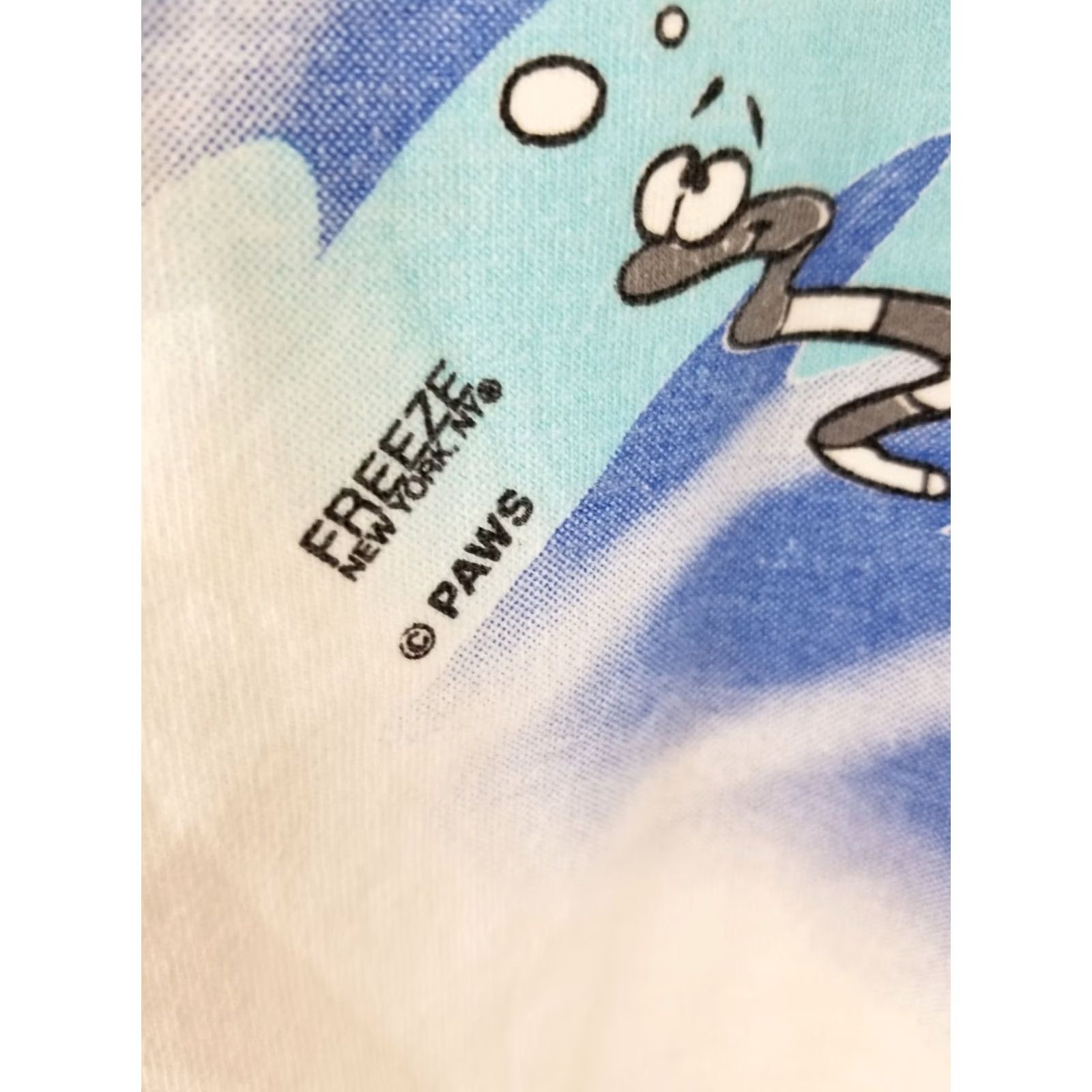 Fruit Of The Loom VINTAGE 96' GARFIELD FISHING BOAT T-SHIRT LARGE ALL OVER PRINT 2 SIDE PRINT Size US L / EU 52-54 / 3 - 8 Thumbnail