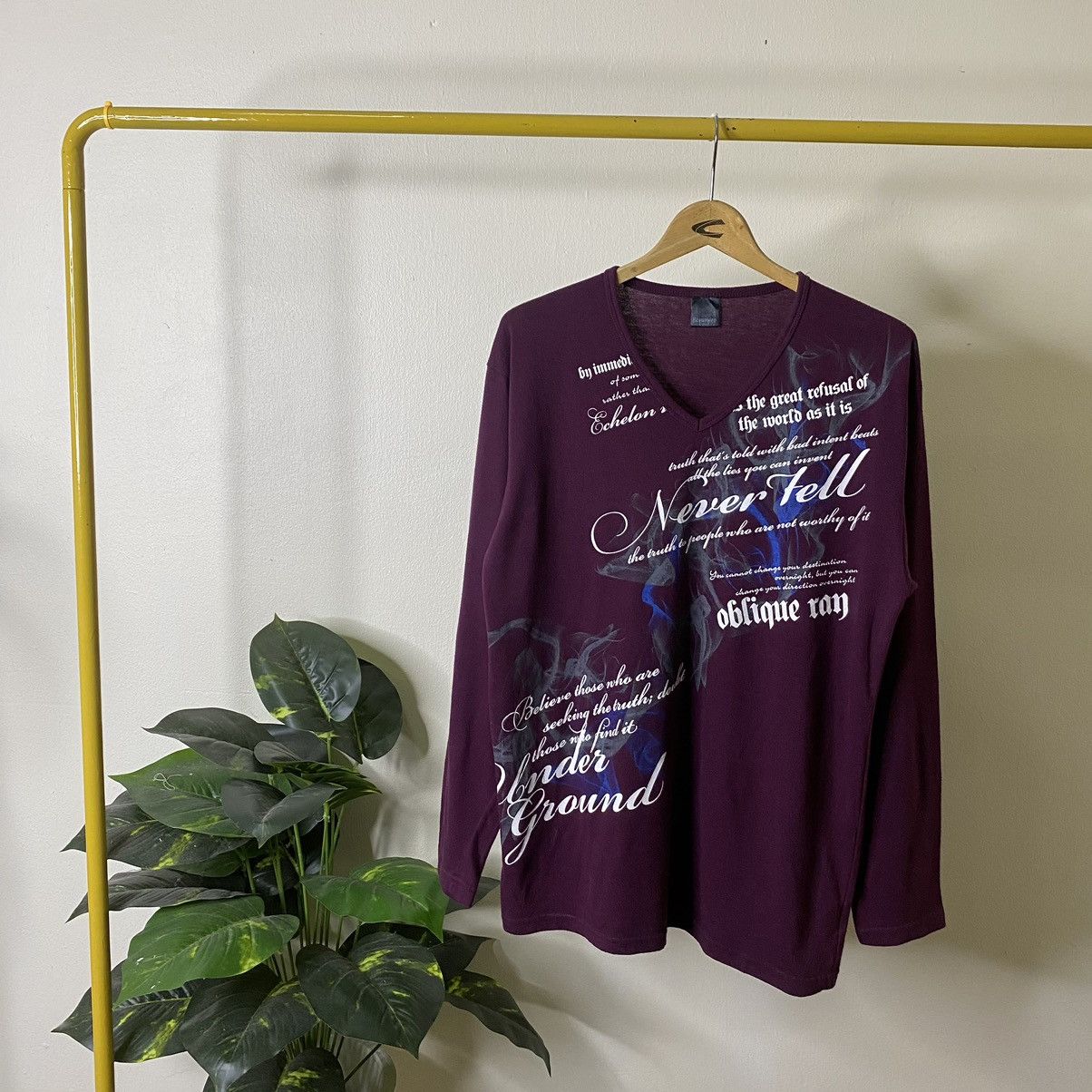 If Six Was Nine × Japanese Brand × Seditionaries Beaumere Seditionaries Poem Cyber Gothic Punk LS Tee Size US M / EU 48-50 / 2 - 1 Thumbnail
