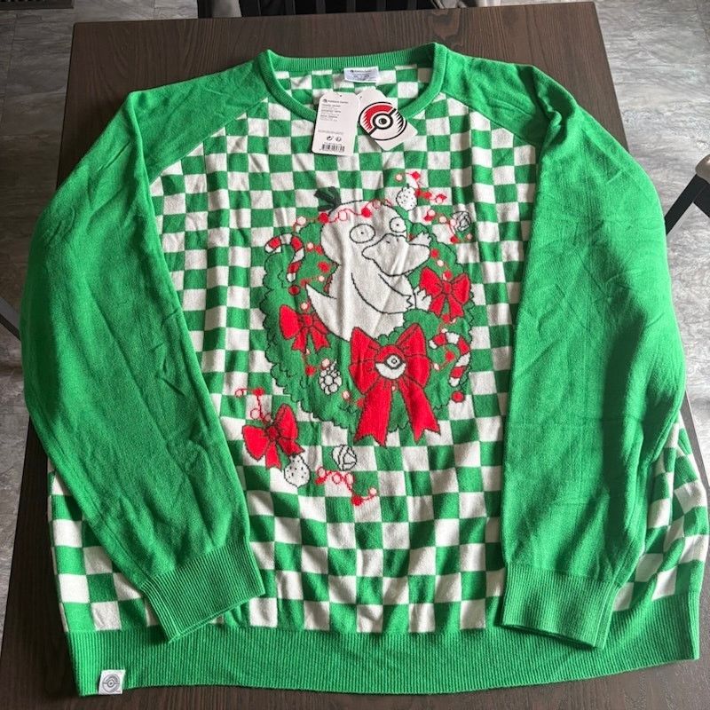 Pokemon Pokemon Center PsyDuck the Halls Christmas Sweater 4XL NWT Size US XXL / EU 58 / 5 - 1 Thumbnail