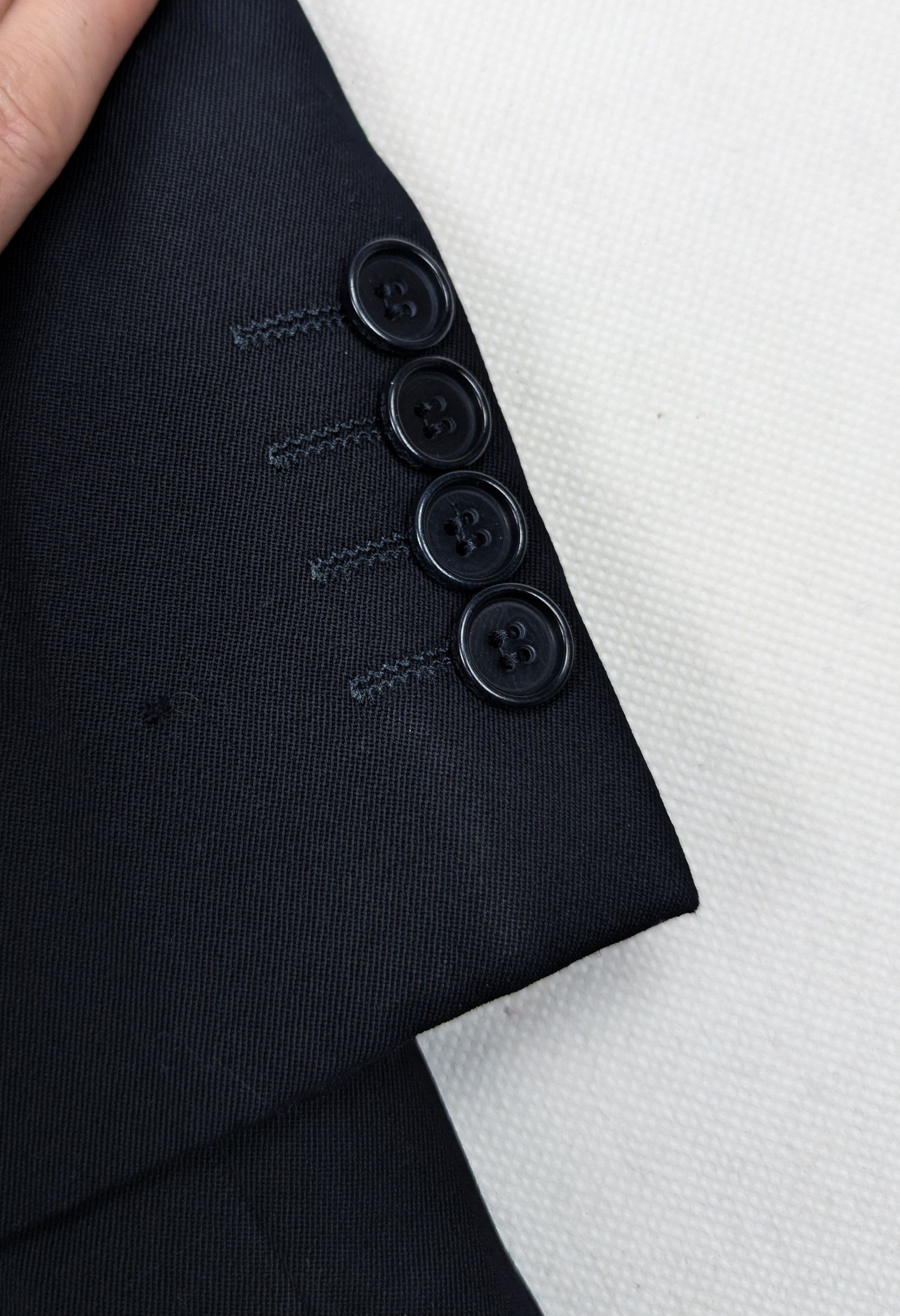 Yves Saint Laurent Yves Saint Lauren black wool jacket suit blazer Size 42R - 7 Thumbnail