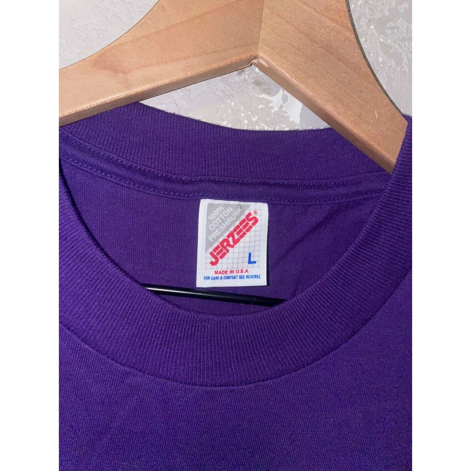 Jerzees Vintage Montana Wildflower Shirt Flower Purple Tee VTG 90s Size US L / EU 52-54 / 3 - 7 Thumbnail