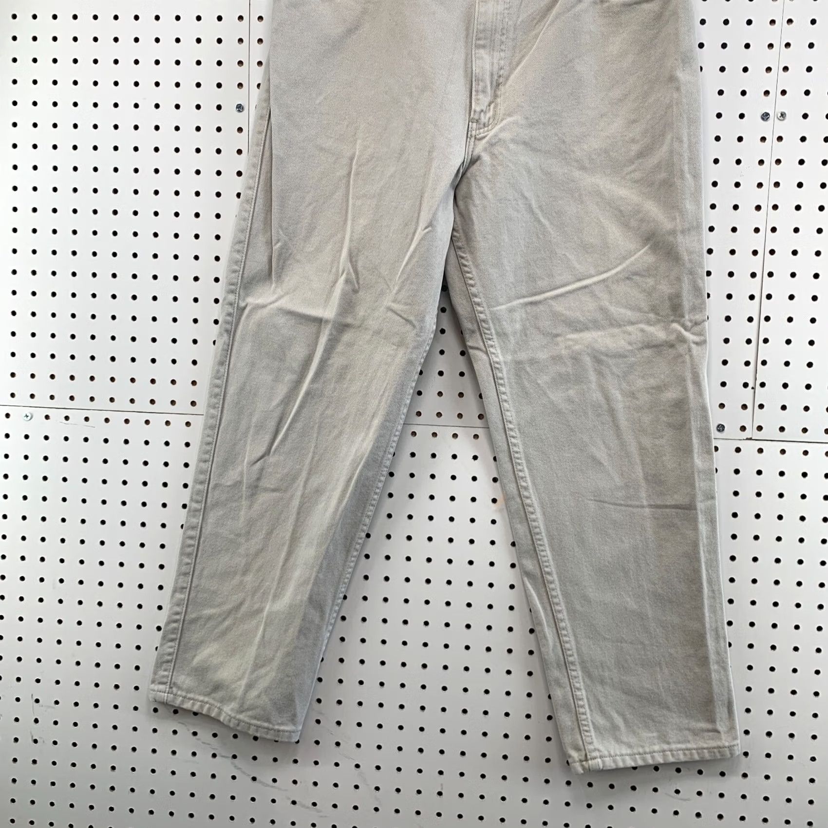 Levi's VINTAGE Levis 540 Jeans Mens 36x29 Fits 34x27 Beige Denim Relaxed Made USA 90s Size US 36 / EU 52 - 5 Thumbnail