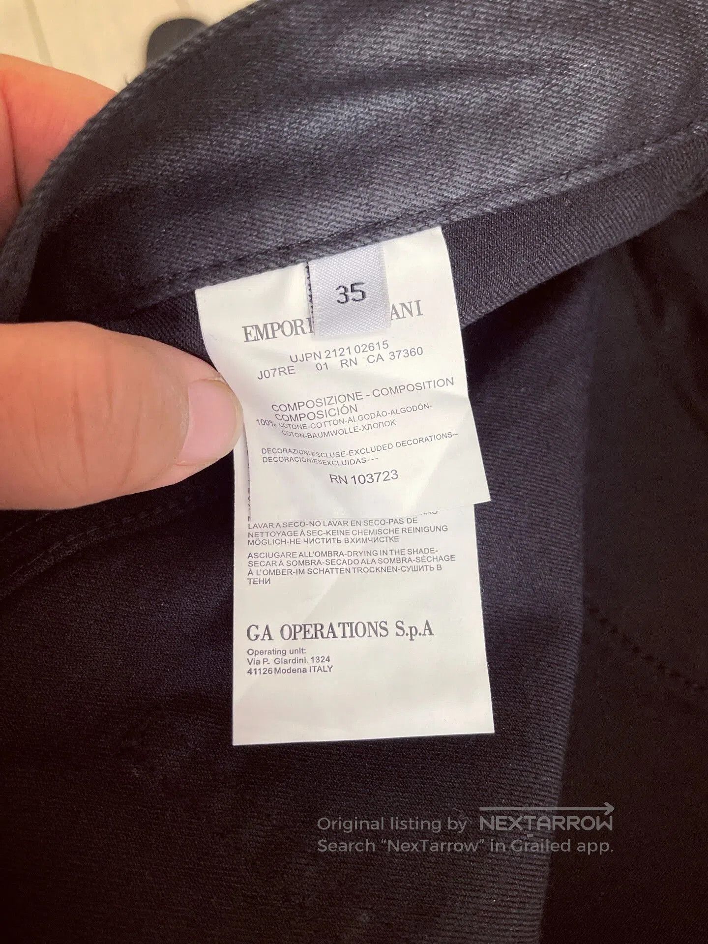Emporio Armani EA Armani Black Casual Pants. Size 34" / US 12 / IT 48 - 8 Thumbnail