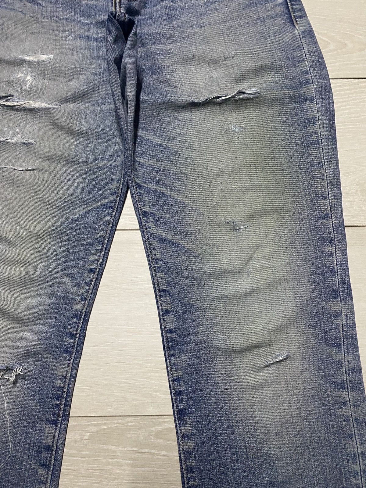 Levi's Levis 511 Y2K Faded Wash Distressed Jeans Size US 30 / EU 46 - 8 Thumbnail