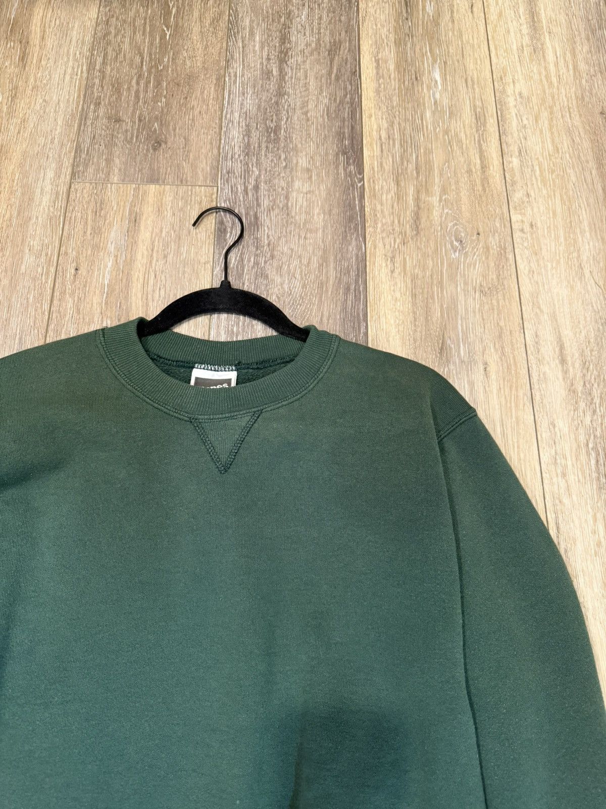 Hanes 🚨 GREEN VINTAGE HANES CREW 🚨 Size US M / EU 48-50 / 2 - 2 Thumbnail