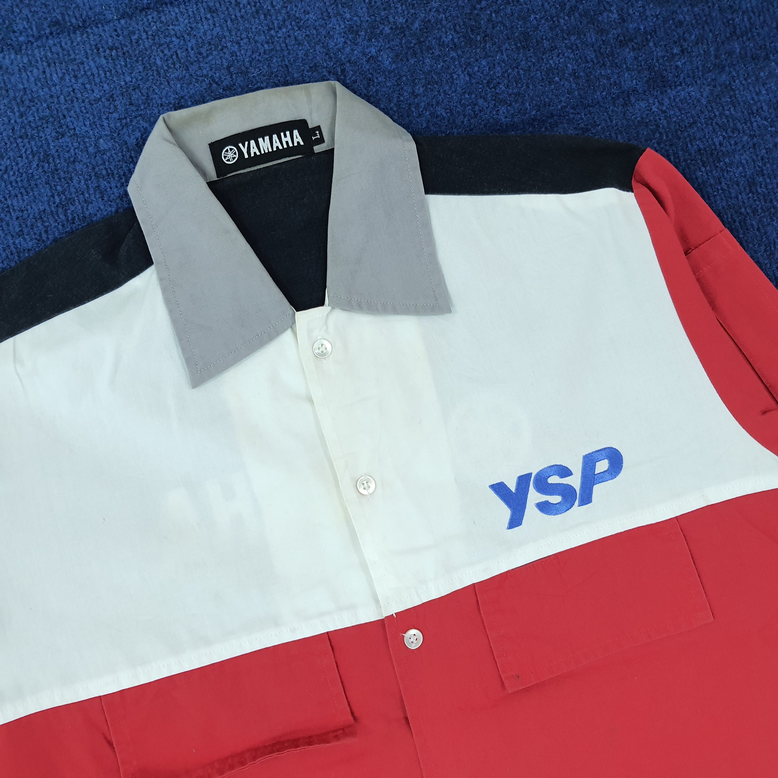 Yamaha Vintage YAMAHA Motorsports Bike Button Up Shirt C259N72 Size US M / EU 48-50 / 2 - 5 Thumbnail