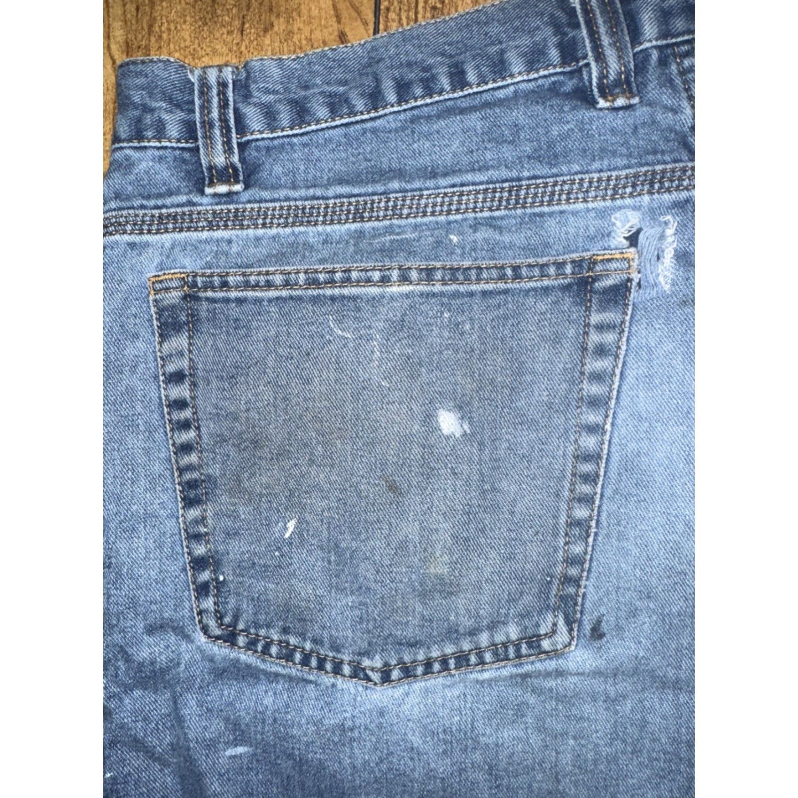 Vintage VINTAGE Big Mac Carpenter Shorts Men 32 Distressed Blue 12 Inseam USA Made Workwear 90s Y2K Size US 32 / EU 48 - 8 Thumbnail