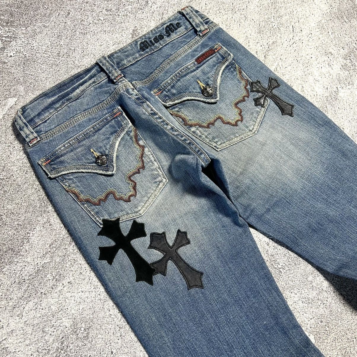 Japanese Brand Vintage Rare Missme Flared Denim Patch Art Size US 30 / EU 46 - 21 Thumbnail