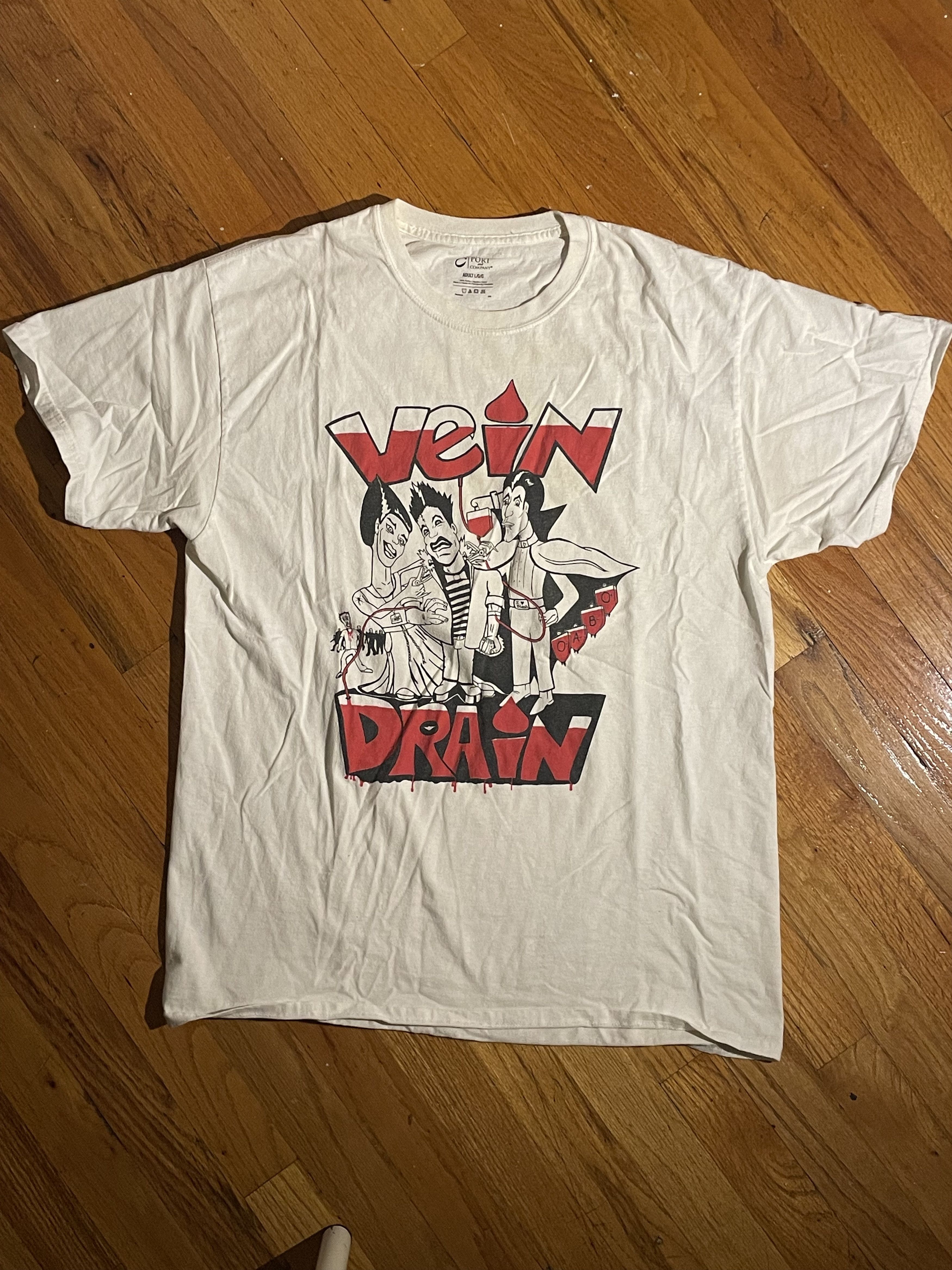 Vintage "Vein Drain" shirt Size US L / EU 52-54 / 3 - 1 Thumbnail