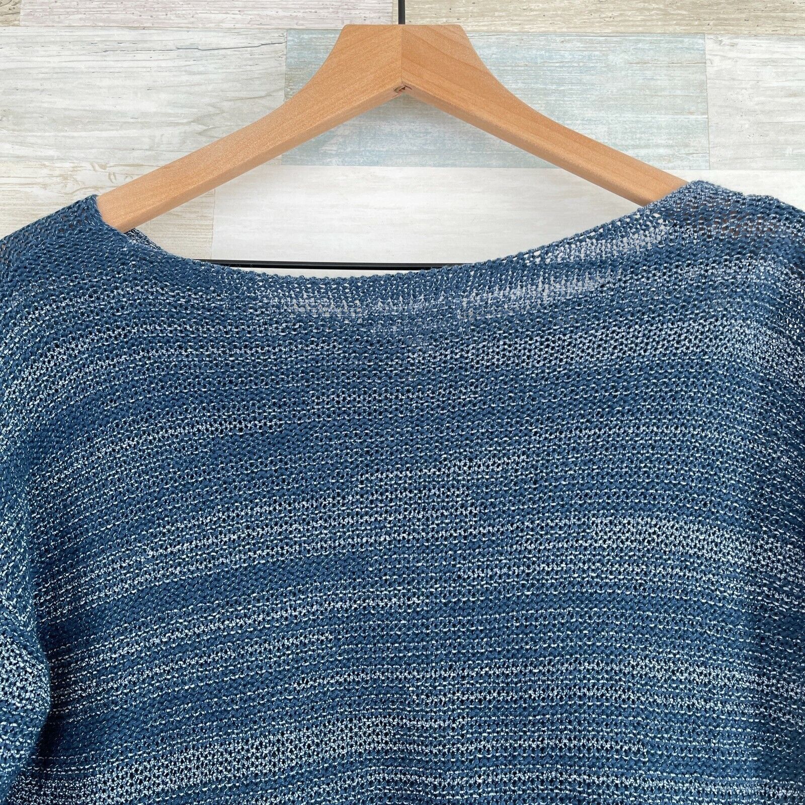 Lou & Grey Lou & Grey Spaceknit Sweater Blue Drop Shoulder Womens S Size S / US 4 / IT 40 - 4 Thumbnail