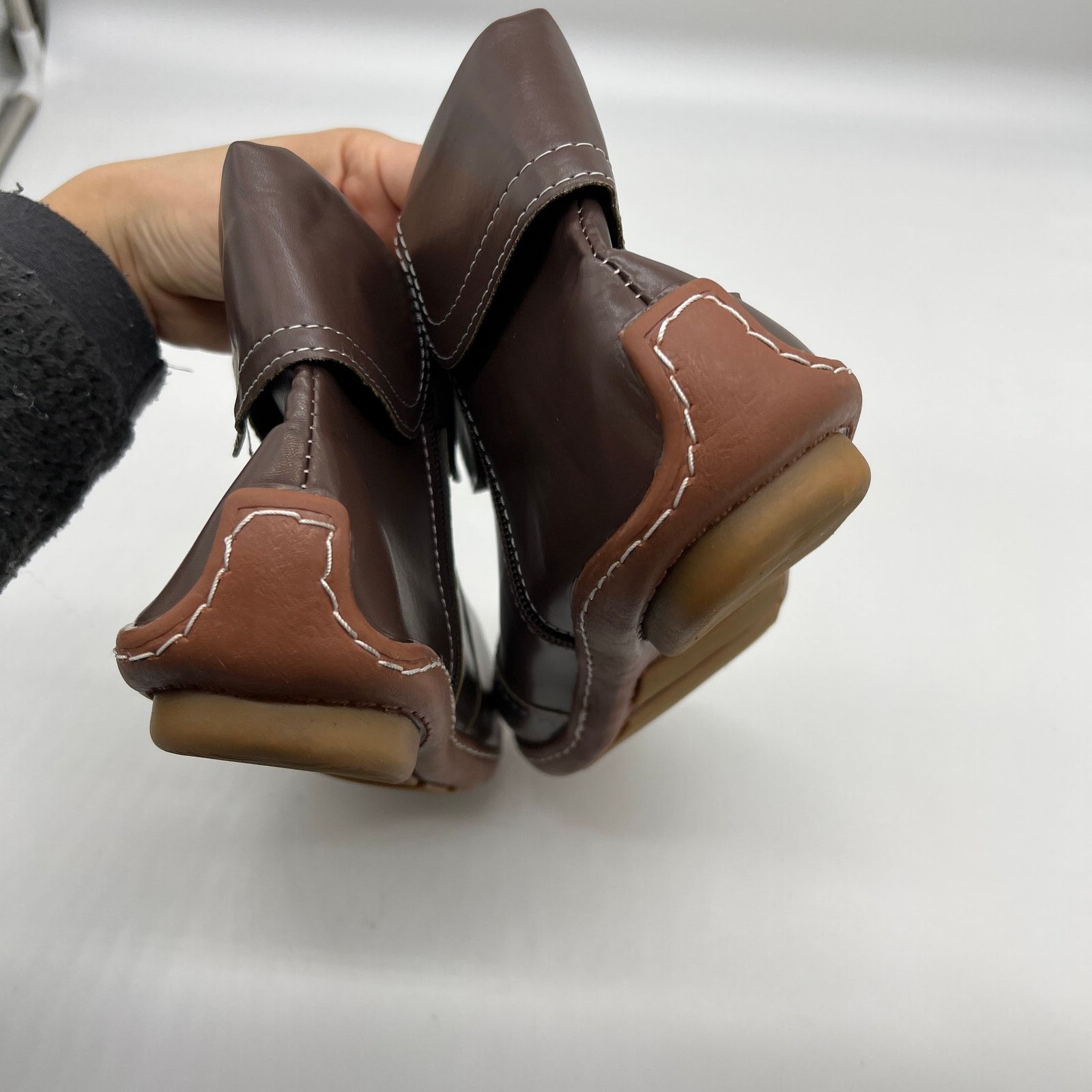 Other Womens Ankle Boot Comfortable Slip On Flat Booties Size US 10.5 / IT 40.5 - 5 Thumbnail