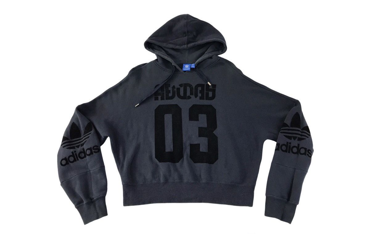Adidas × Vintage Vintage Sweatshirt Adidas Big Logo Hoodie Style Size US L / EU 52-54 / 3 - 1 Thumbnail