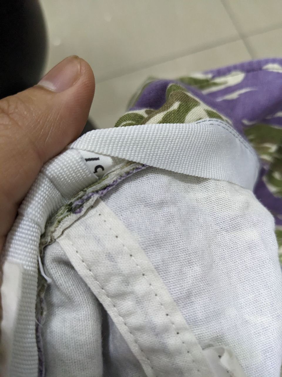 agnes b. VINTAGE PURPLE AGNES B CAMOUFLAGE TIGER STRIPE BUCKET HAT Size ONE SIZE - 5 Thumbnail