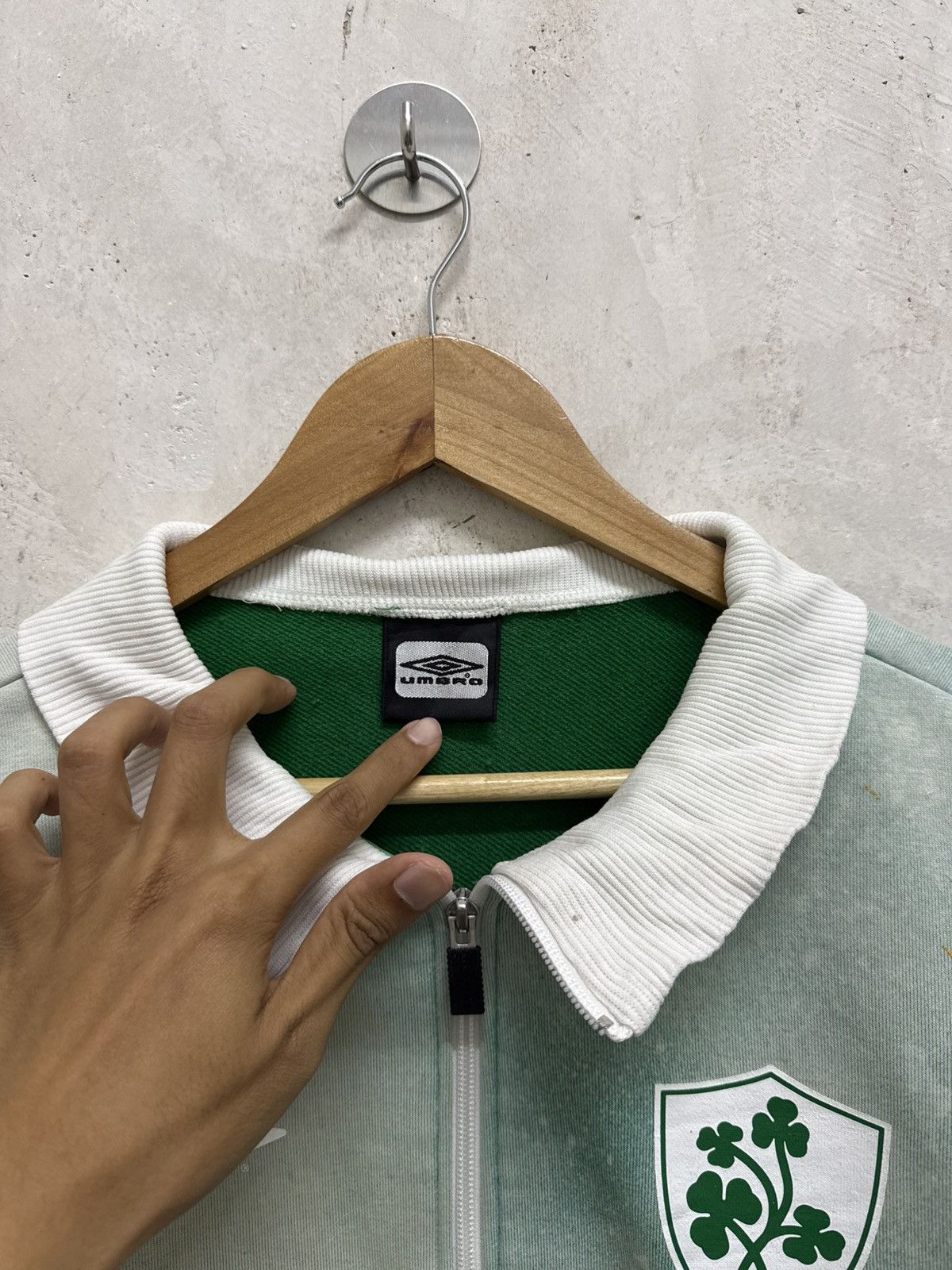 Umbro Sun Faded Umbro Ireland Zip Up Sweater Size US L / EU 52-54 / 3 - 5 Thumbnail