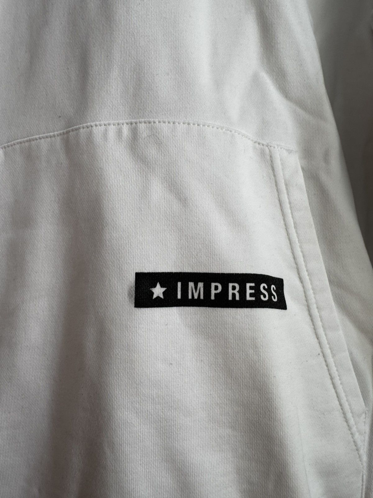 Helmut Lang Rare Helmut Lang white impress hoodie Small Designer Hype Size US S / EU 44-46 / 1 - 4 Thumbnail