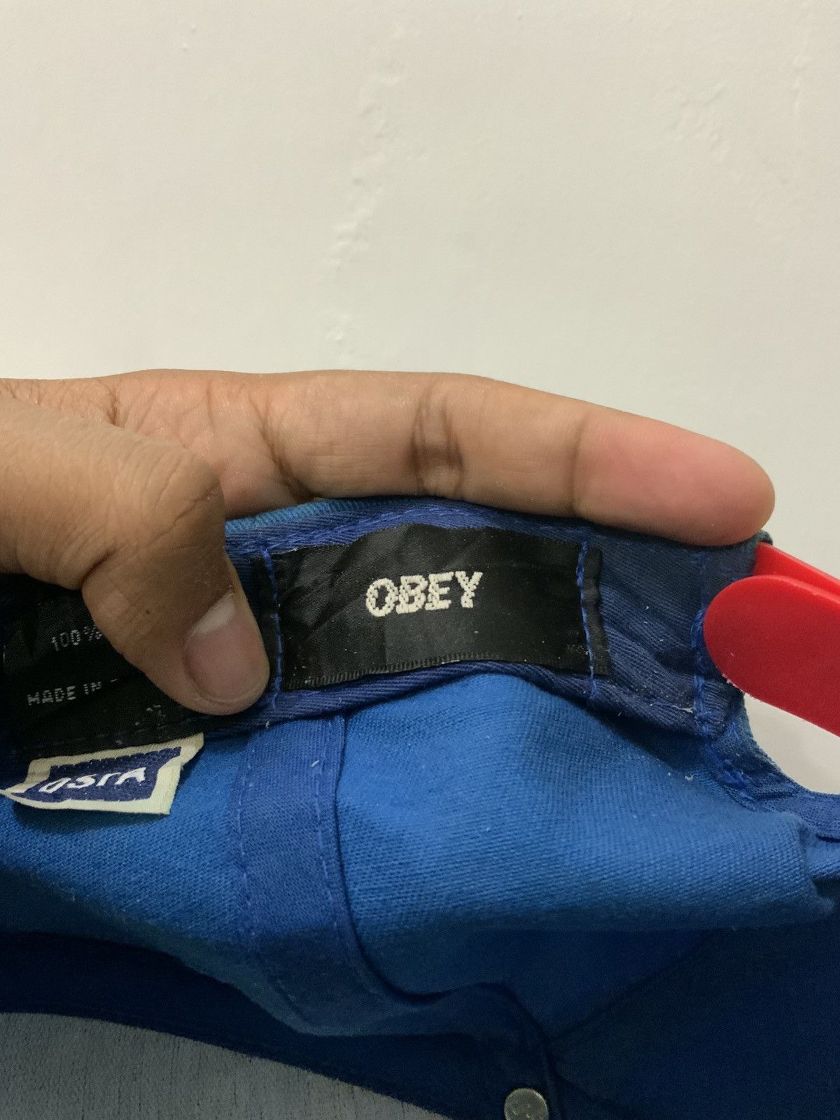 Vintage Obey Spellout Snapback Hat Size ONE SIZE - 13 Thumbnail