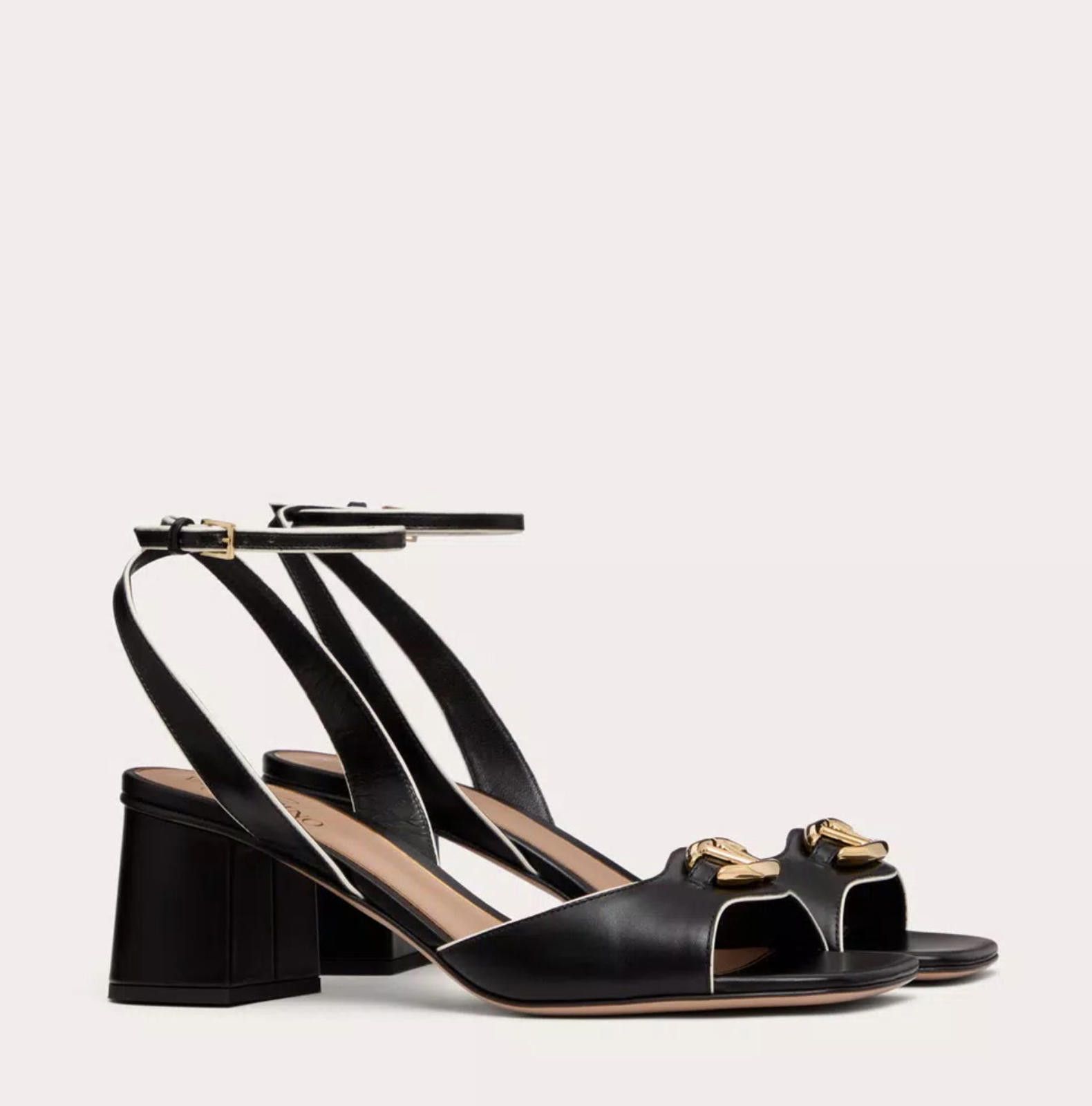 Other Valentino V-Logo Leather Sandal Size US 7.5 / IT 37.5 - 2 Thumbnail