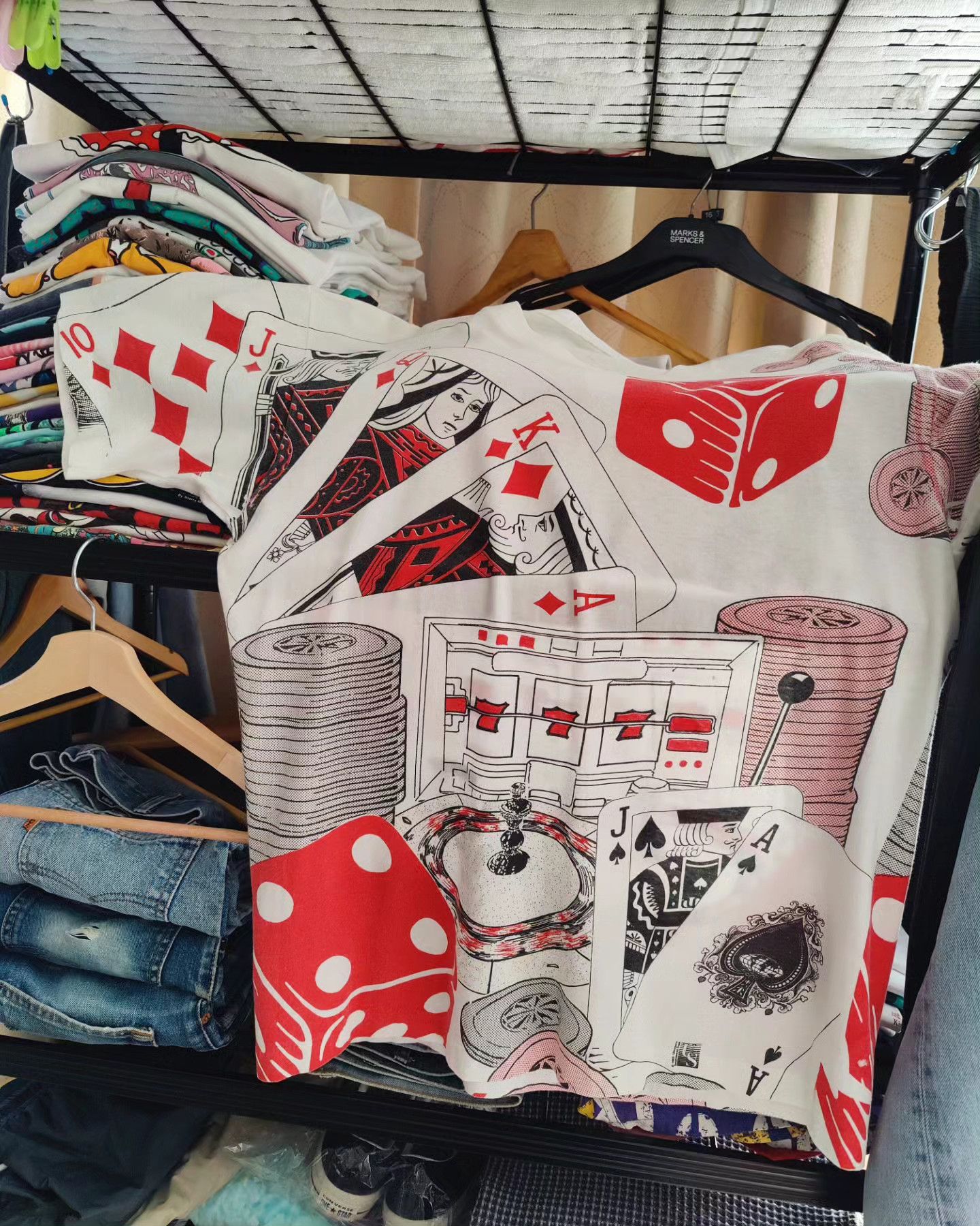 Vintage vintage 90s AOP ♠️♥️♦️♣️ Size US L / EU 52-54 / 3 - 1 Thumbnail