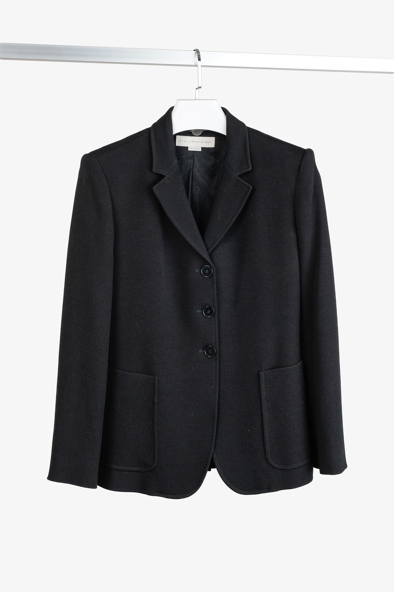 Stella McCartney Stella McCartney PF/12 Black Viscose-Crepe Longline Blazer Size M / US 6-8 / IT 42-44 - 1 Thumbnail
