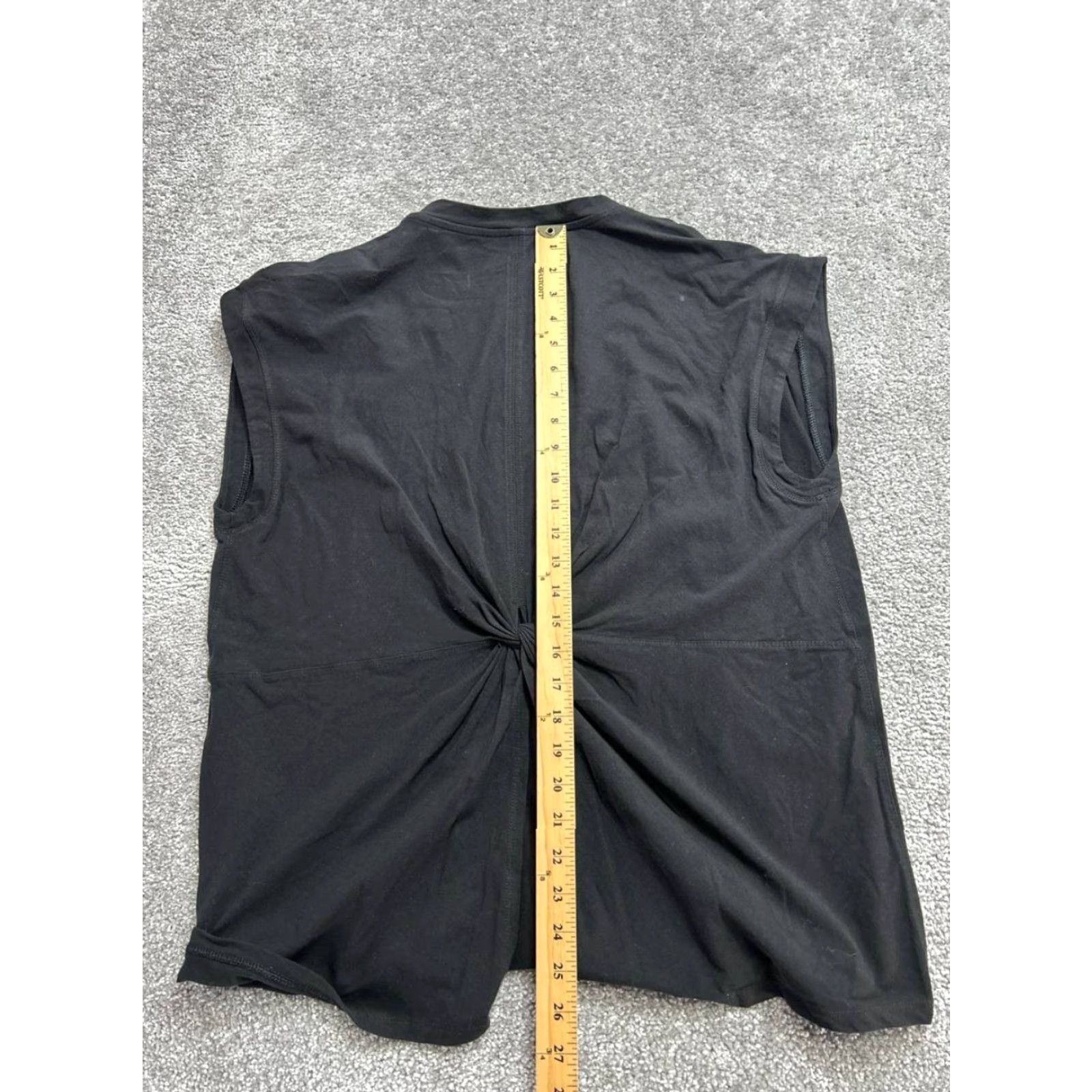 Athleta Athleta Tank Womens Large Black Cotton Spandex Stretch Sleeveless Running Tank Top Size L / US 10 / IT 46 - 4 Thumbnail