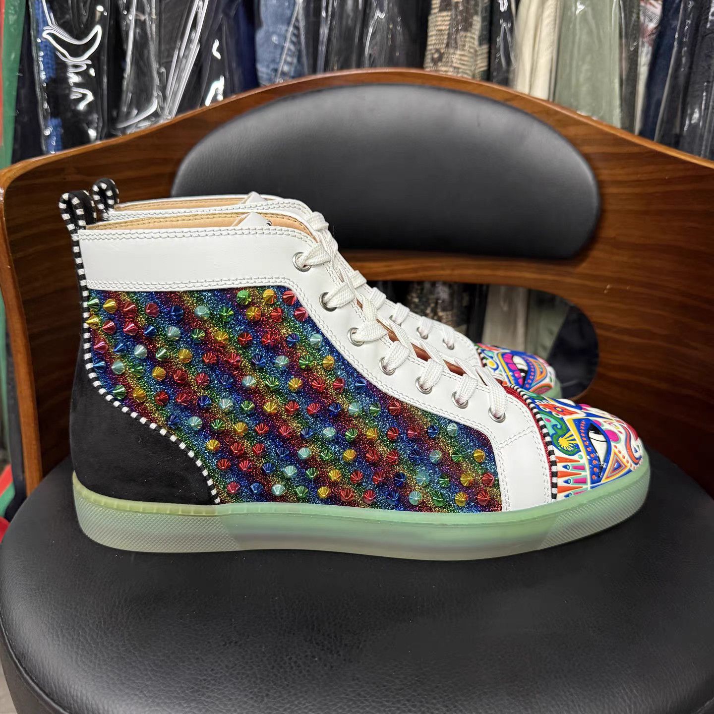 Christian Louboutin Christian Louboutin High-Top Sneakers K15 Size US 9.5 / EU 42-43 - 4 Thumbnail