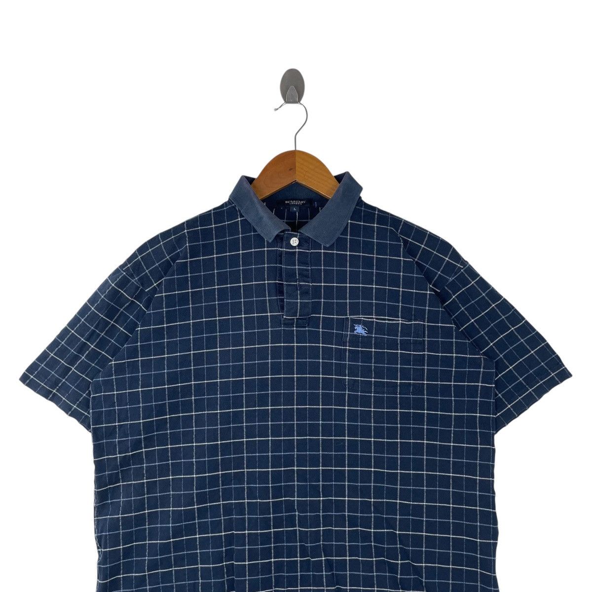 Burberry Burberry London Nova Check Polo Tee Shirt Size US L / EU 52-54 / 3 - 2 Thumbnail