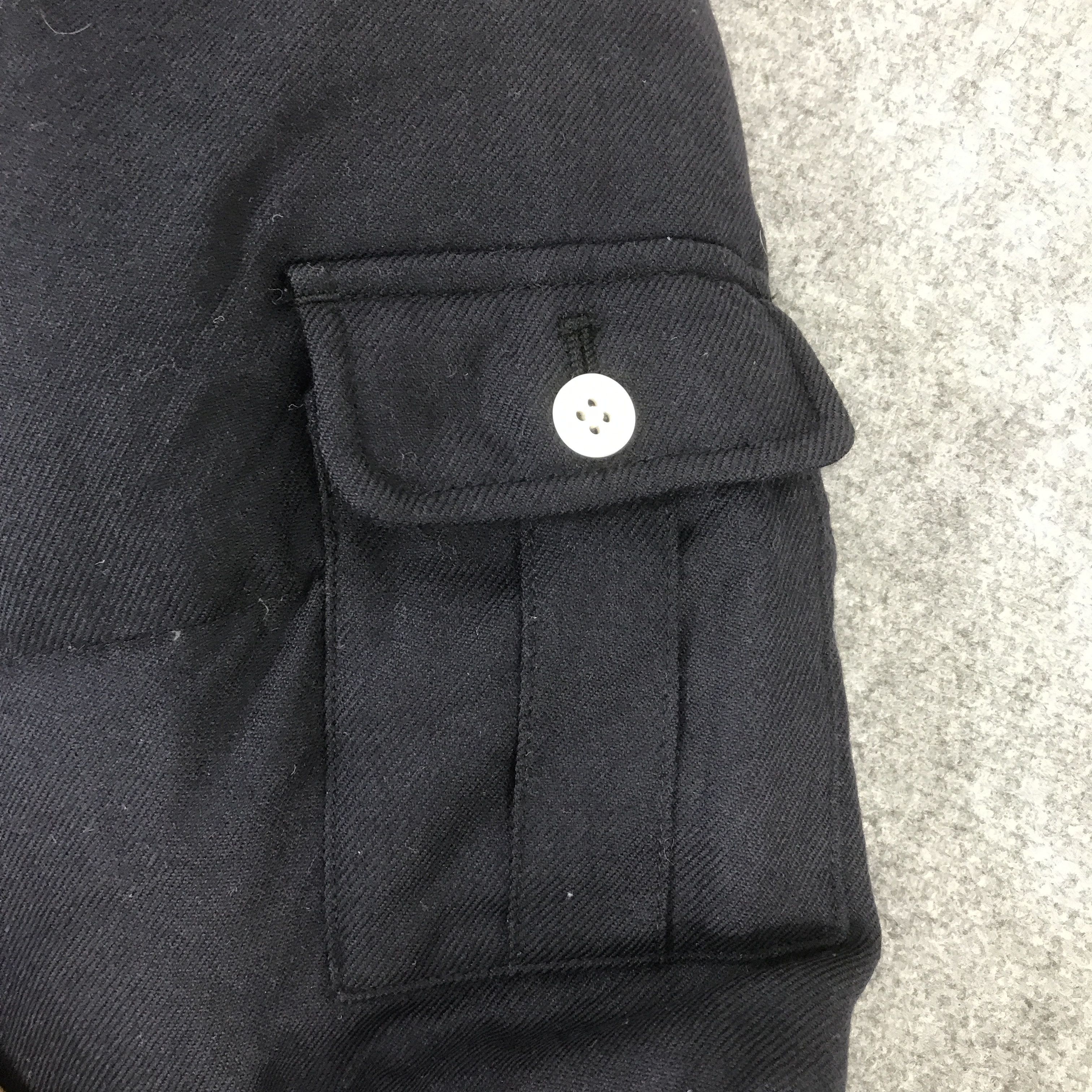 Beams Japan BEAMS JAPAN NAVY WOOL DESIGN PUFFER JACKET K76B1 Size US M / EU 48-50 / 2 - 10 Thumbnail