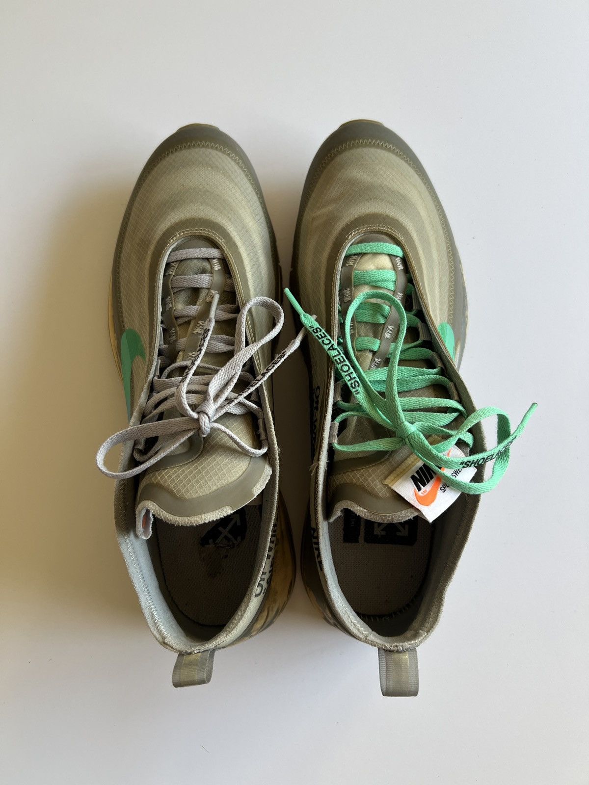 Off-White Off White Nike Air Max 97 Menta Size US 10.5 / EU 43-44 - 4 Thumbnail