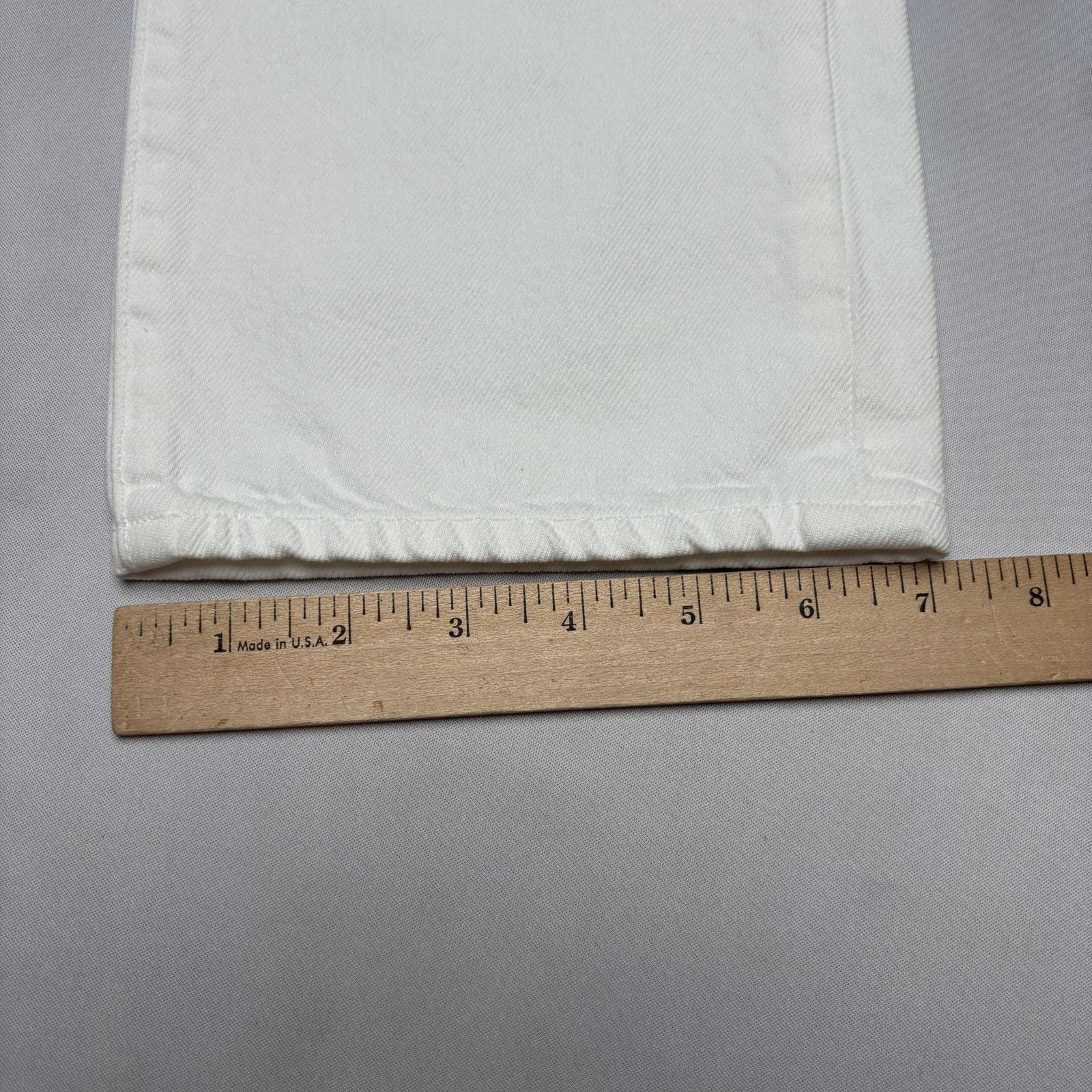 Sid Mashburn $185 Sid Mashburn Slim Straight Jeans 36x34 White Denim Size US 36 / EU 52 - 7 Thumbnail