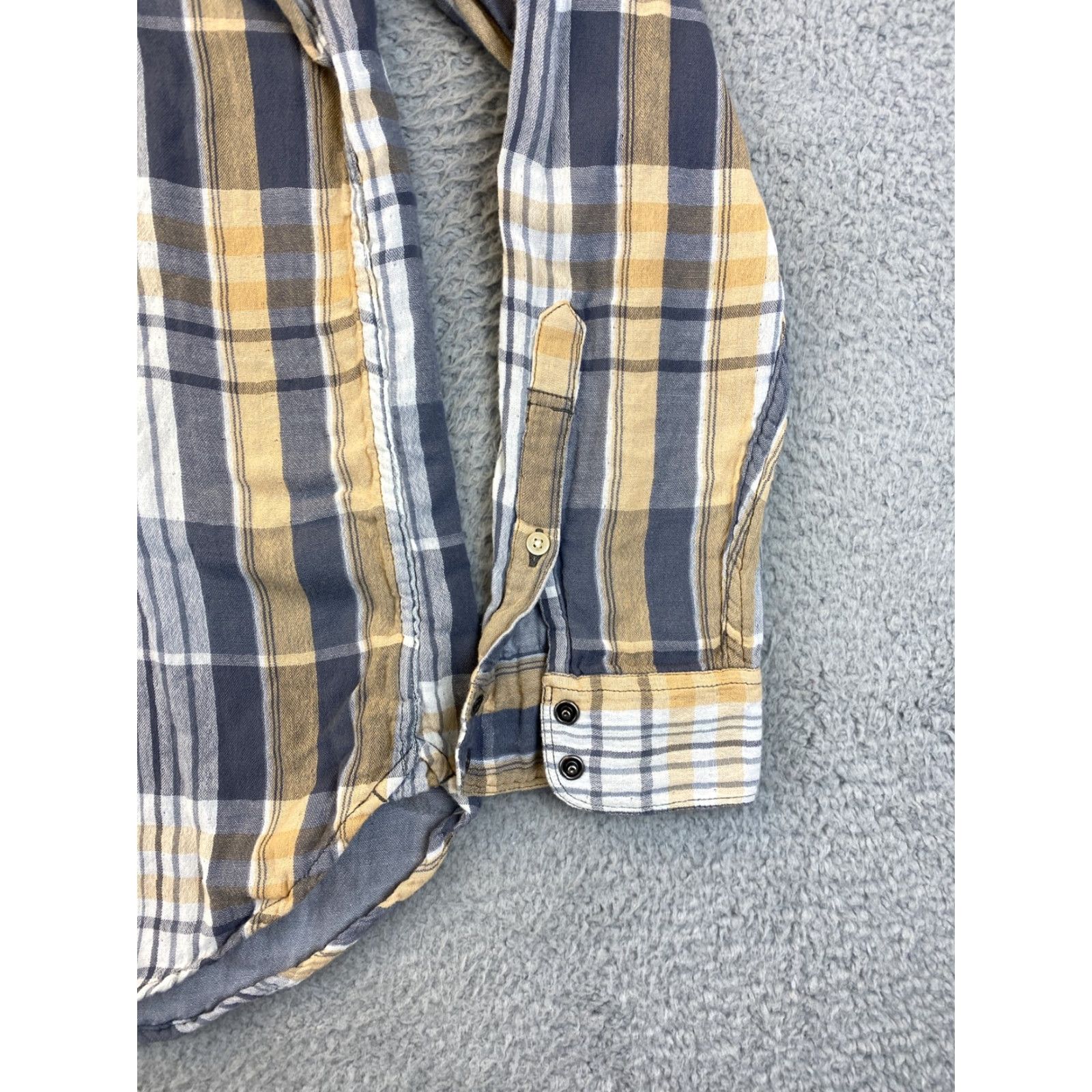 Lucky Brand Lucky Brand Dress Shirt L Plaid Multicolor Long Sleeve Button-Down Classic Mens Size US L / EU 52-54 / 3 - 2 Thumbnail