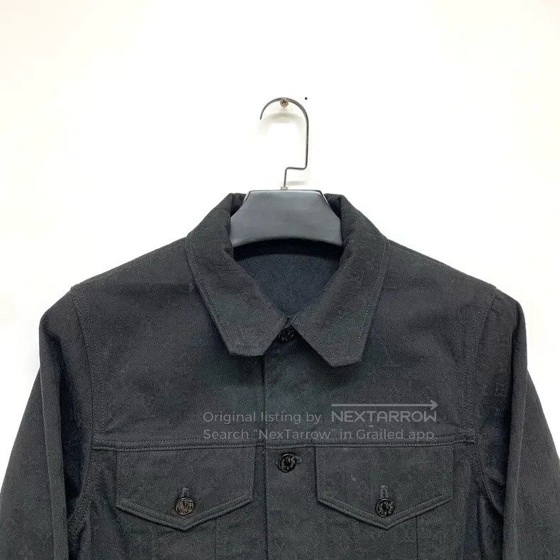 Louis Vuitton Louis Vuitton Black dark full print denim jacket Size US S / EU 44-46 / 1 - 5 Thumbnail