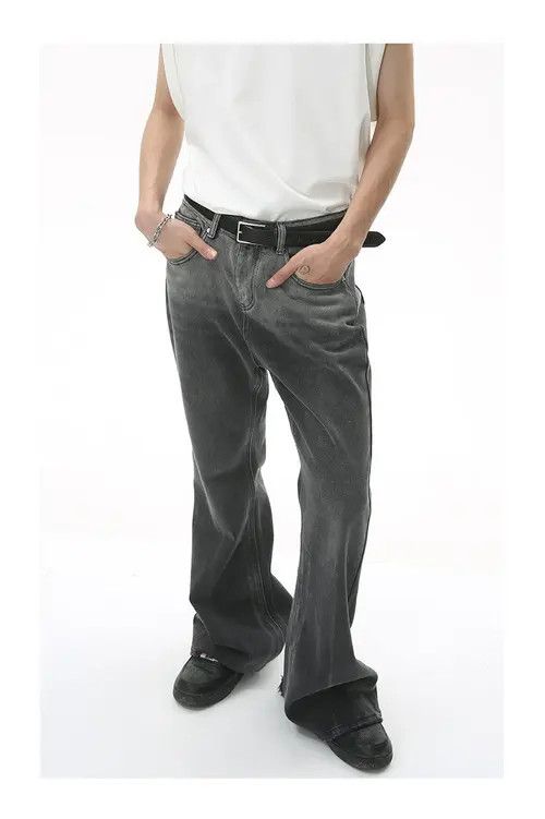 VIBE y2k fade distressed flared jeans Size US 32 / EU 48 - 8 Thumbnail