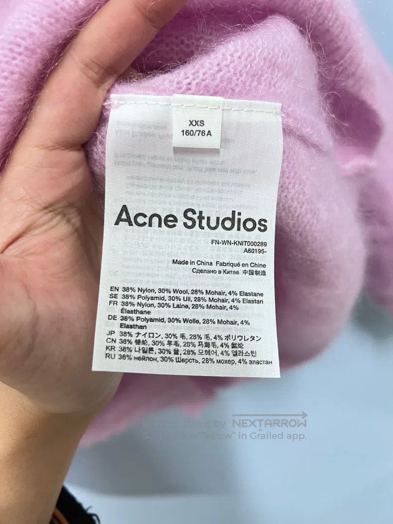 Acne Studios Acne Studios Solid color wool mohair sweater Size XXS / US 00 / IT 34 - 4 Thumbnail