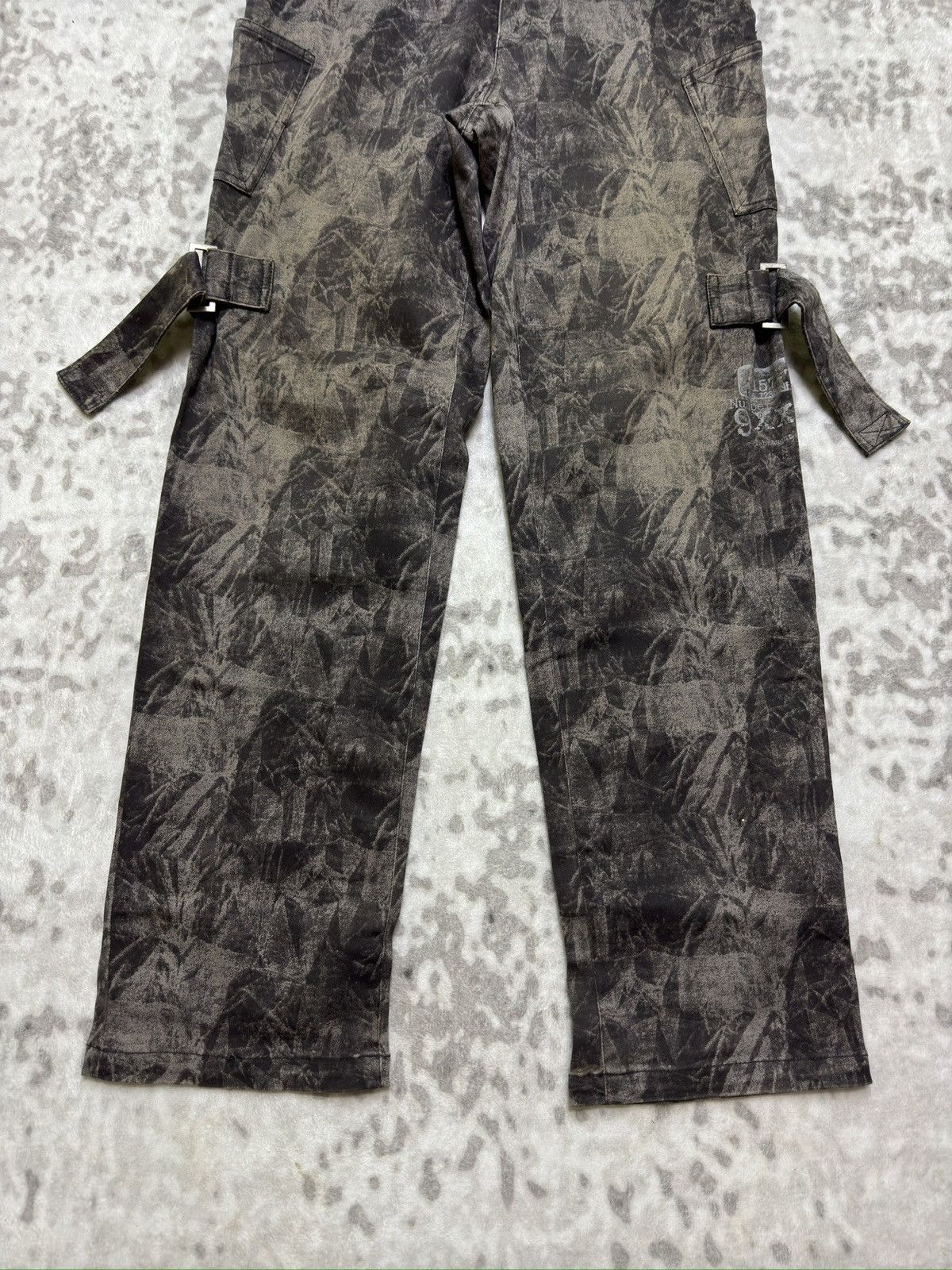 Hysteric Glamour Y2K Slash Number Smoked Bondage Cargo Pants Japanese Punk Size US 28 / EU 44 - 6 Thumbnail
