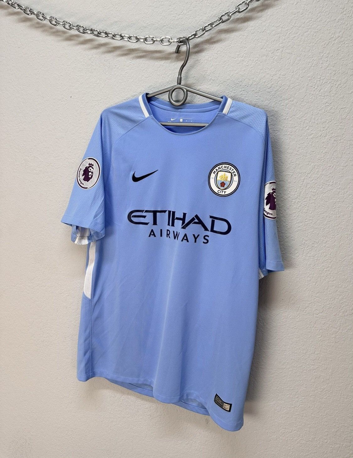 Vintage Nike Vintage Manchester City Sterling 2017 Suits Blockcore Size US L / EU 52-54 / 3 - 8 Thumbnail