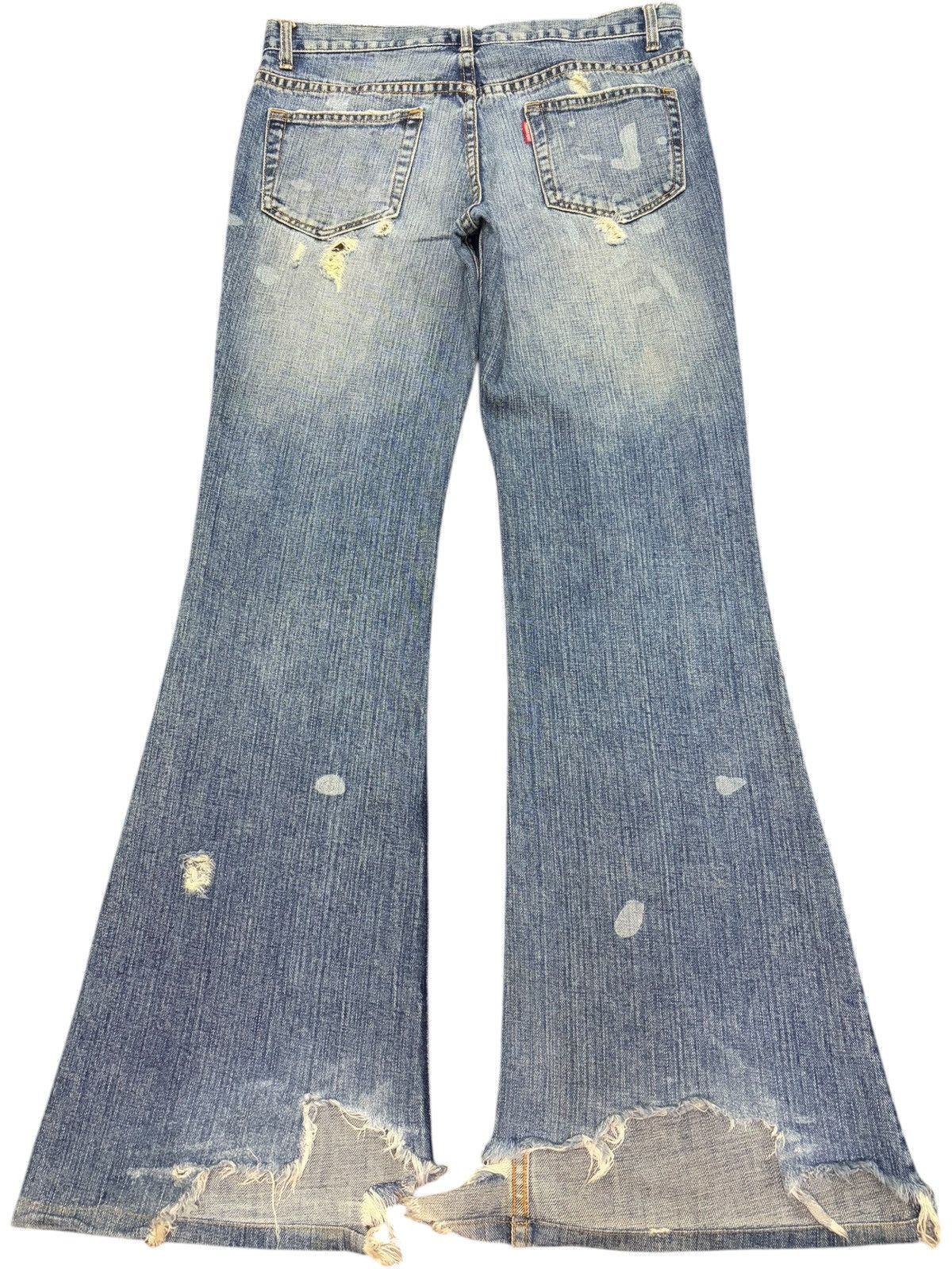 Tornado Mart Vintage Tornado Mart Ripped Distress Flare Jeans Size 32" / US 10 / IT 46 - 2 Thumbnail