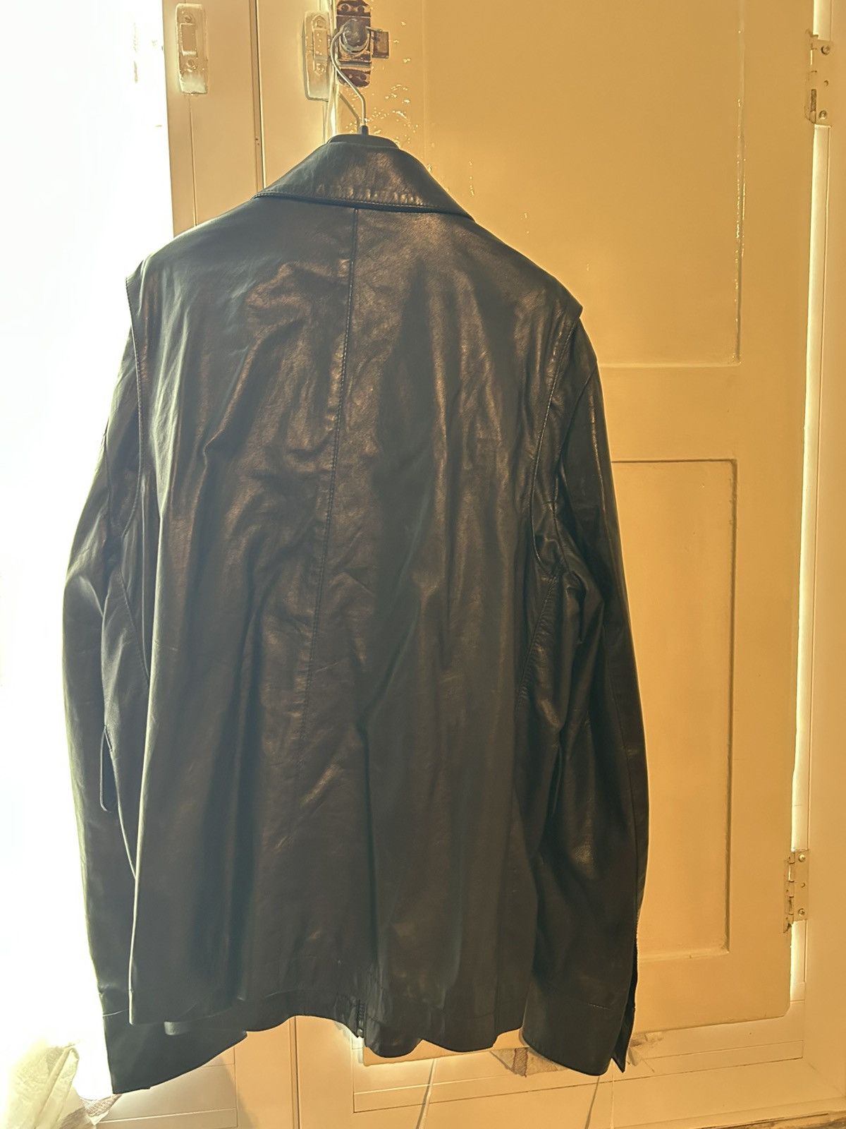 Maison Margiela Leather Ovin Jacket Size 52S - 3 Thumbnail
