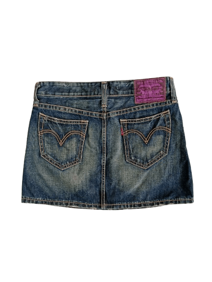 Levi's Vintage Clothing Levi Strauss & Co Denim Mini Skirt Size 30" / US 8 / IT 44 - 2 Thumbnail